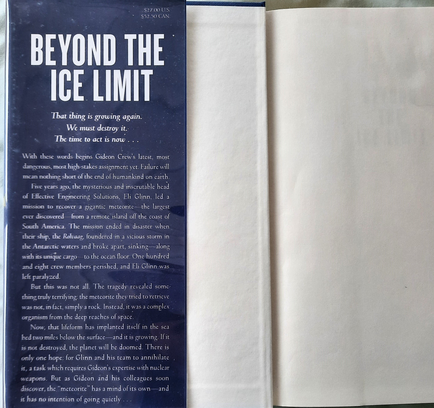 Beyond the Ice Limit by Douglas Preston; Lincoln Child (Gideon Crew #4, Good, 2016, HC, 374 pages, Grand Central Publishing)