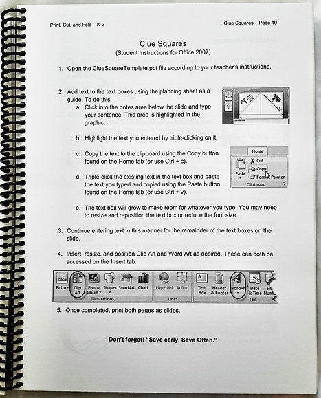 Print, Cut, and Fold Creative technology projects for Grades K-2 by Jim Holland (New, 2011, Spiral PBK, 258 pages, Visions Technology in Education)