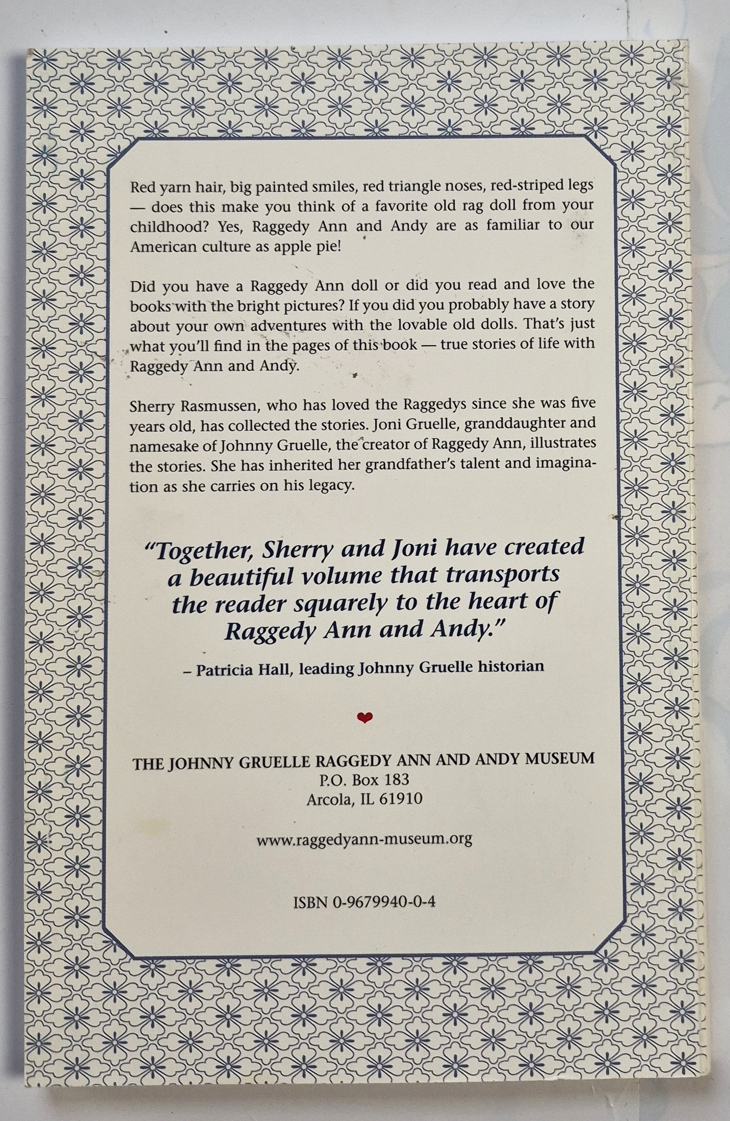 My Own Raggedy Ann True Stories by Sherry Nichols Rasmussen (Very good, 2000, Pbk, 74 pages, The Johnny Gruelle Raggedy Ann and Andy Museum)
