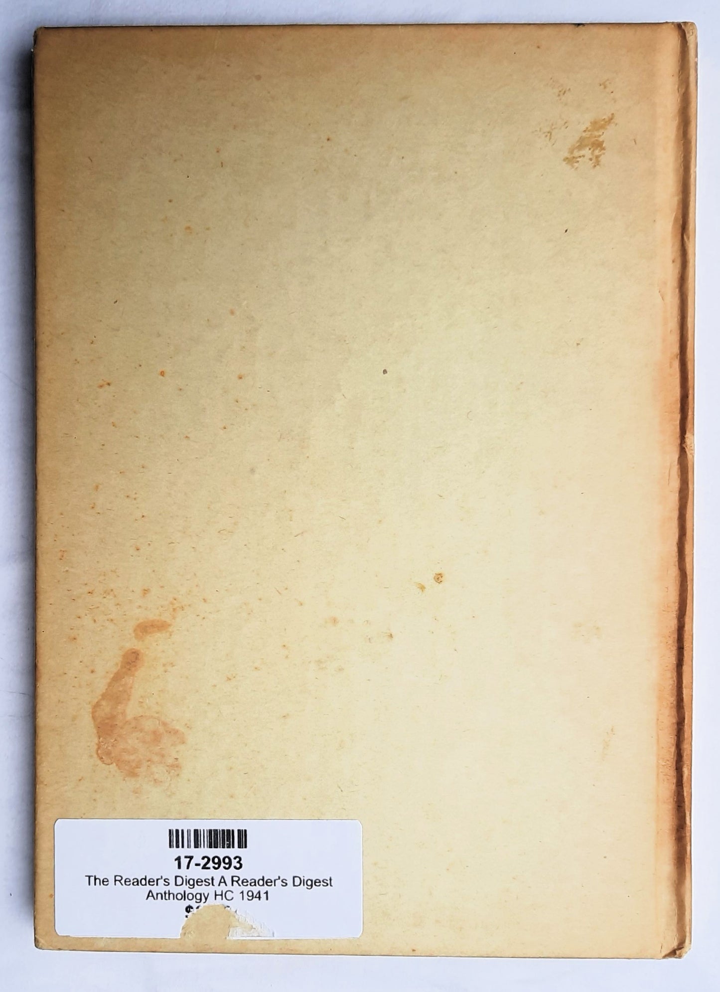 A Reader's Digest Anthology by The Reader's Digest Association (Very good, 1941, HC, 123 pages)