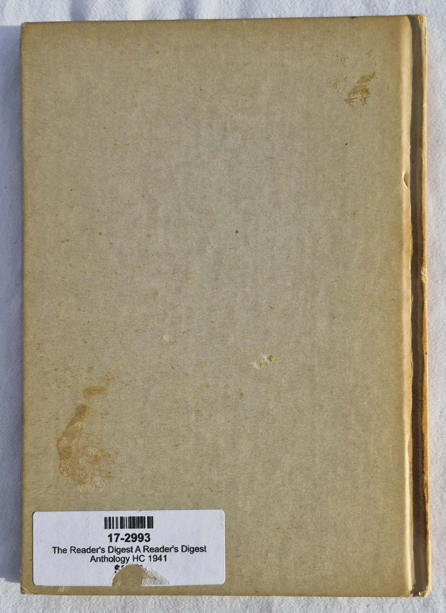 A Reader's Digest Anthology by The Reader's Digest Association (Very good, 1941, HC, 123 pages)