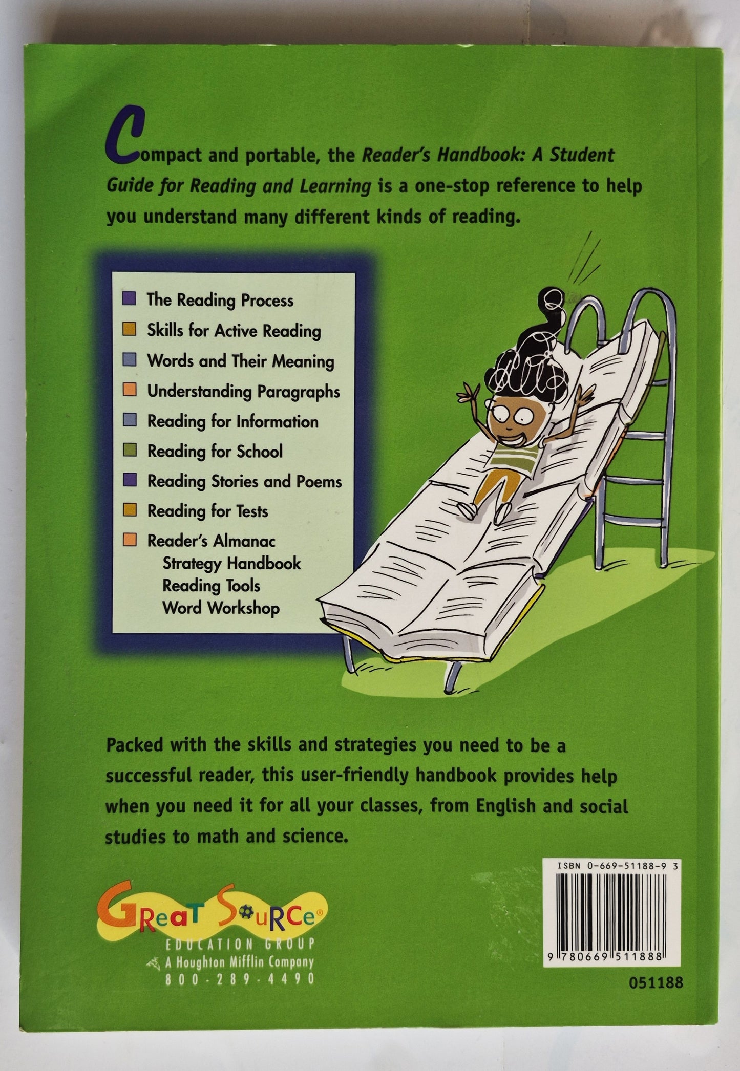 Reader's Handbook: A Student Guide for Reading and Learning by Laura Robb; April Nauman; Donna Ogle (Very good, 2004, Pbk, 448 pages, Great Source Education Group)