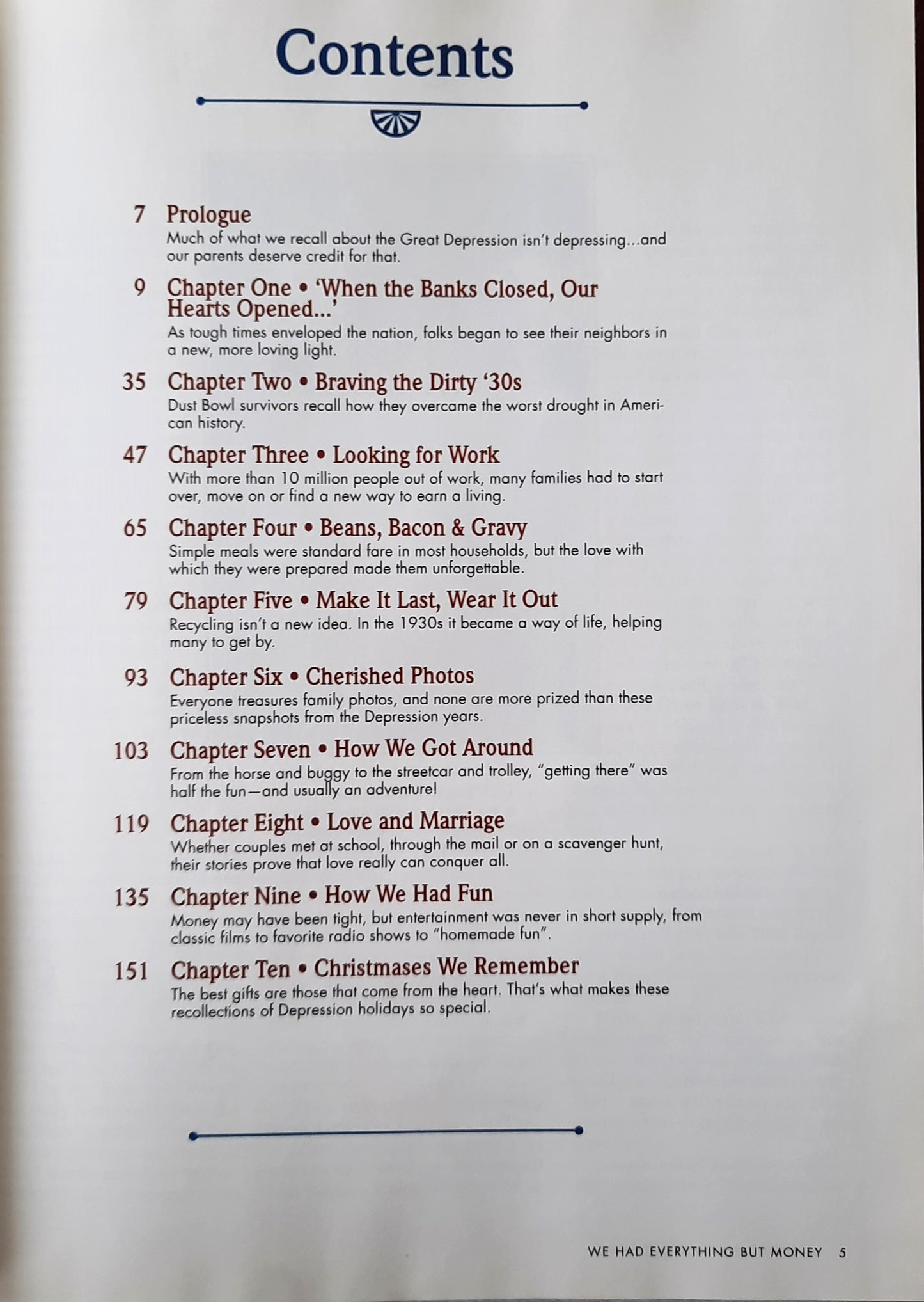 Reminisce Books: 'We Had Everything But Money' edited by Deb Mulvey (Like new, 2008, HC, 162 pages, Reiman Media)