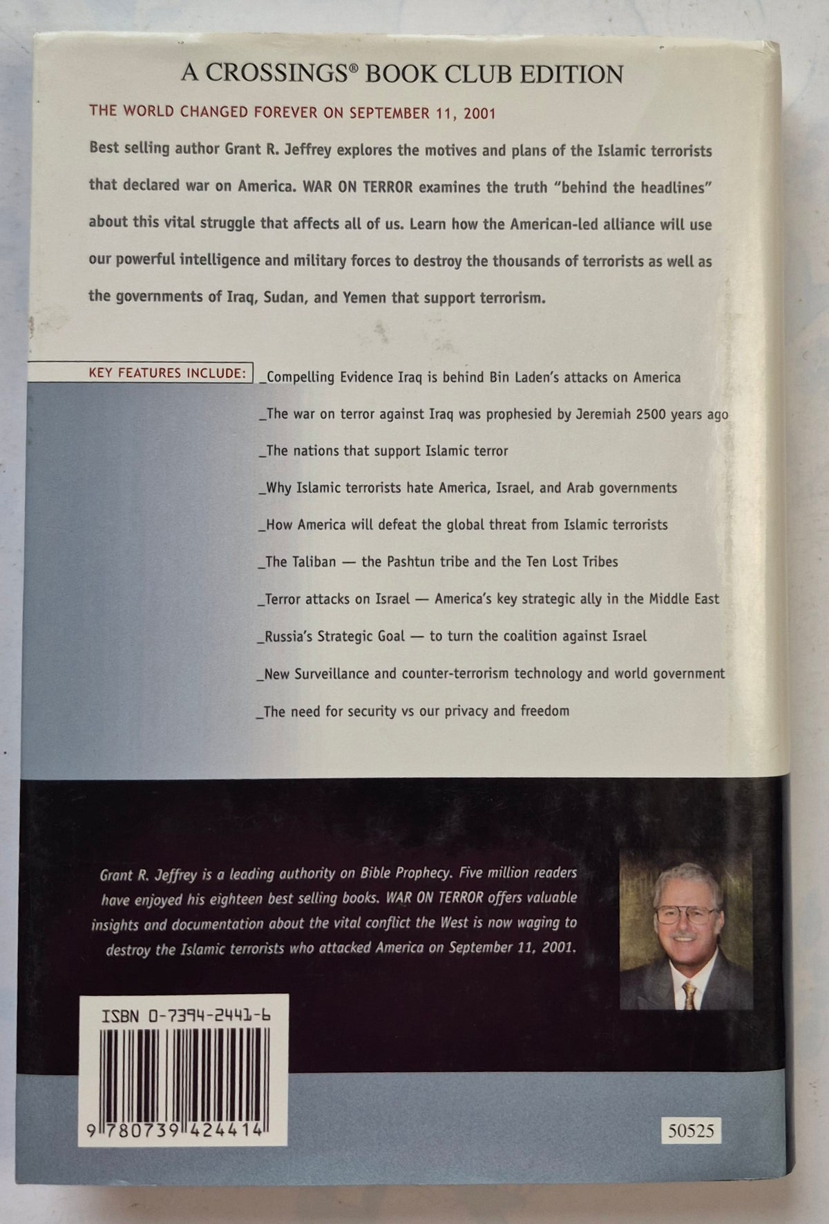 War on Terror: Unfolding Bible Prophecy by Grant R. Jeffrey (Very good, 2002, Hc, 236 pgs, Frontier Research Pub.)
