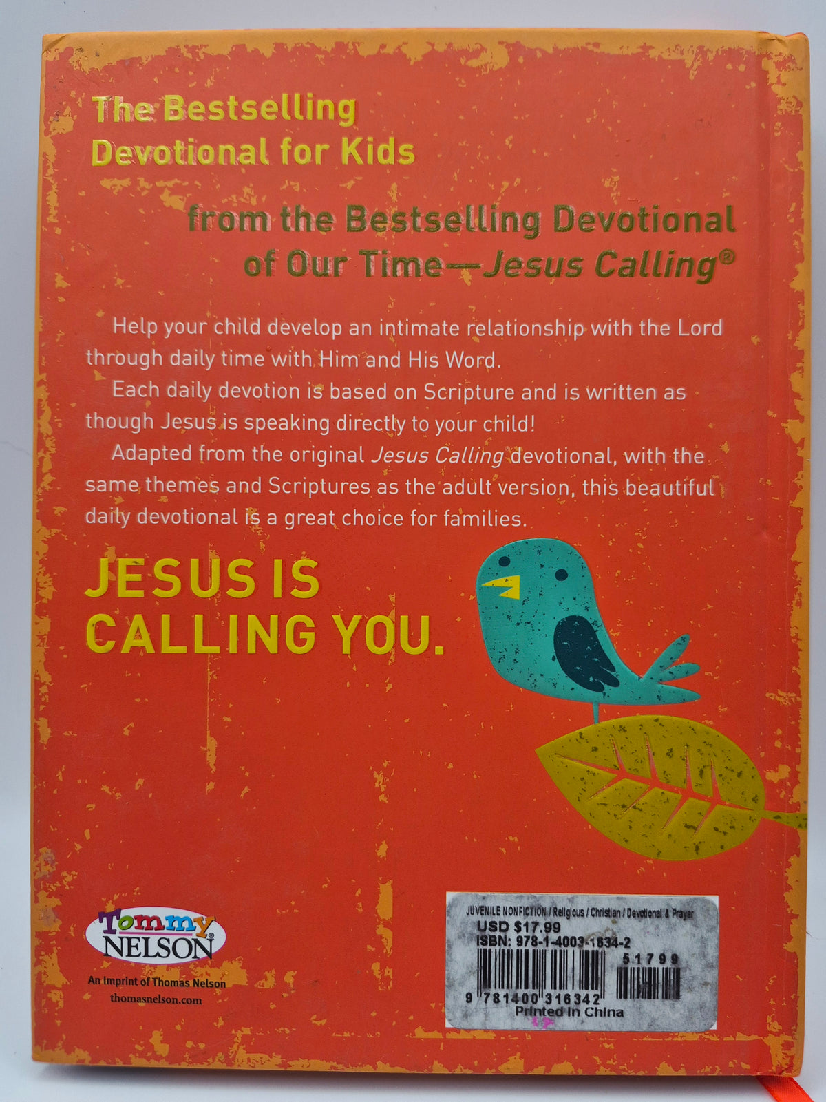 Jesus Calling: Disfrutando la paz en su presencia por Sarah Young (Bueno, 2004, Rústica, 382 págs, Thomas Nelson)