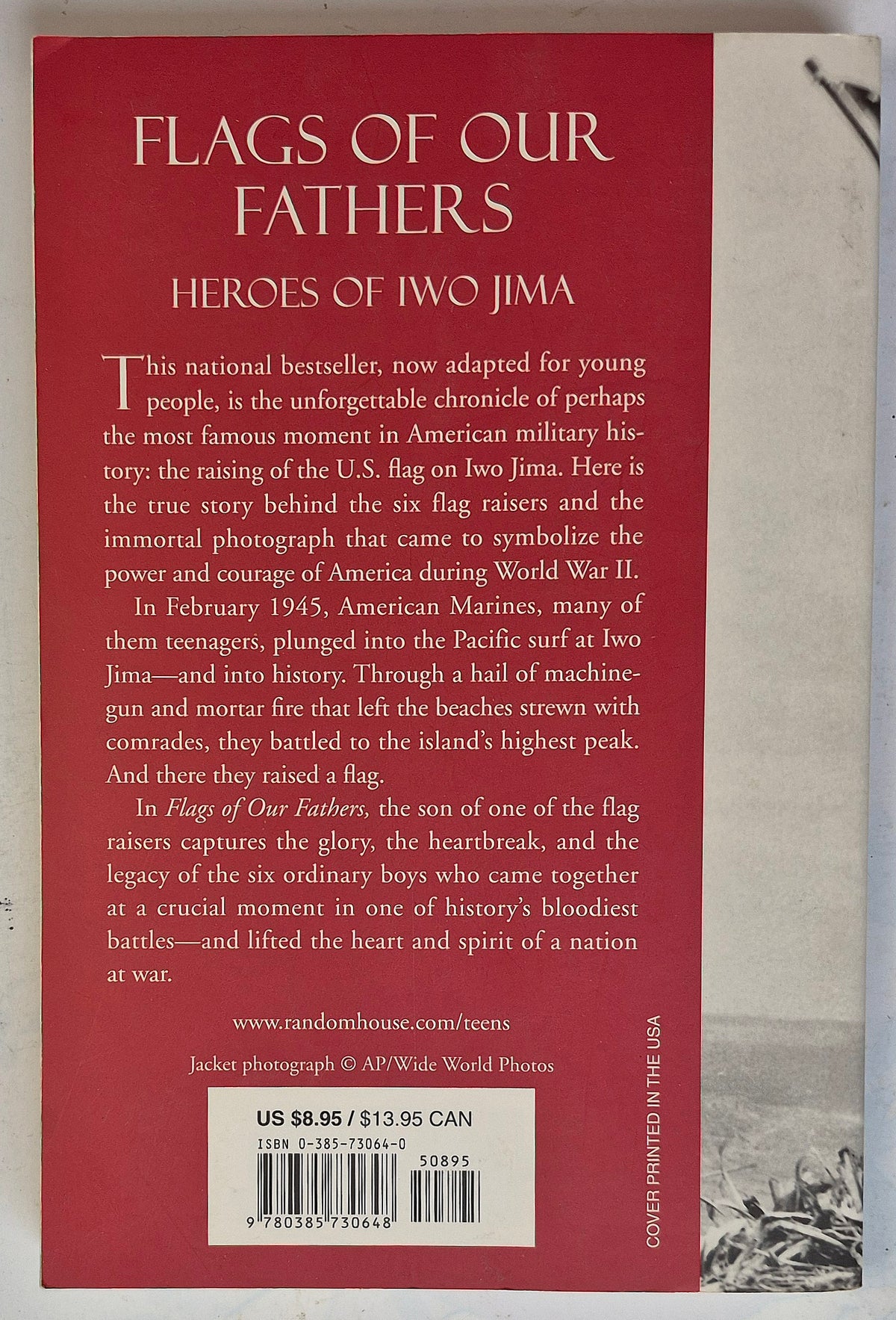 Flags of Our Fathers: Heroes of Iwo Jima by James Bradley; Ron Powers, adapted for young people by Michael French (Very good, 2001, Pbk, 211 pgs, Random House)