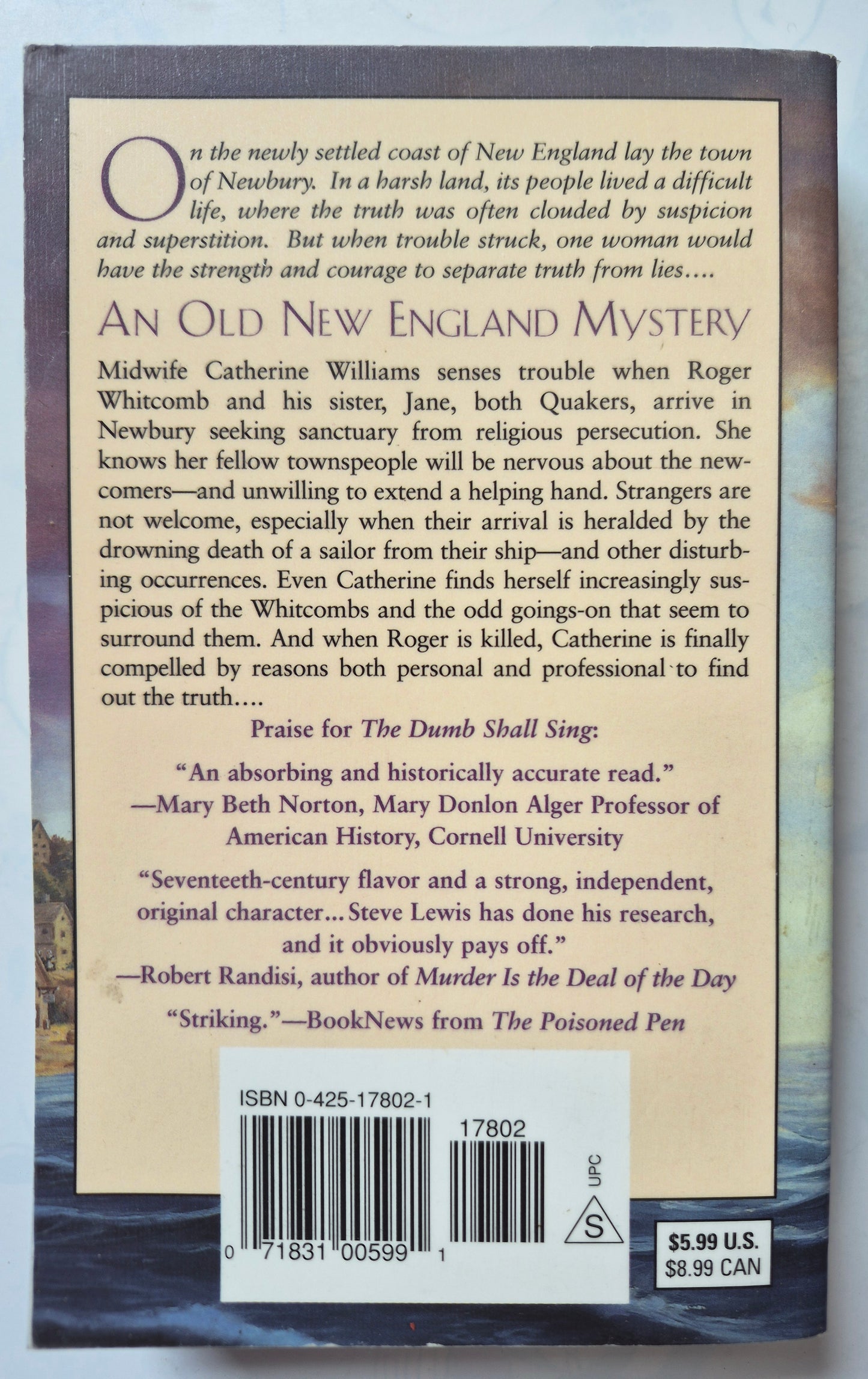 The Sea Hath Spoken by Stephen Lewis (Very good, 2001, PBK, 281 pgs, Berkley Prime Crime)
