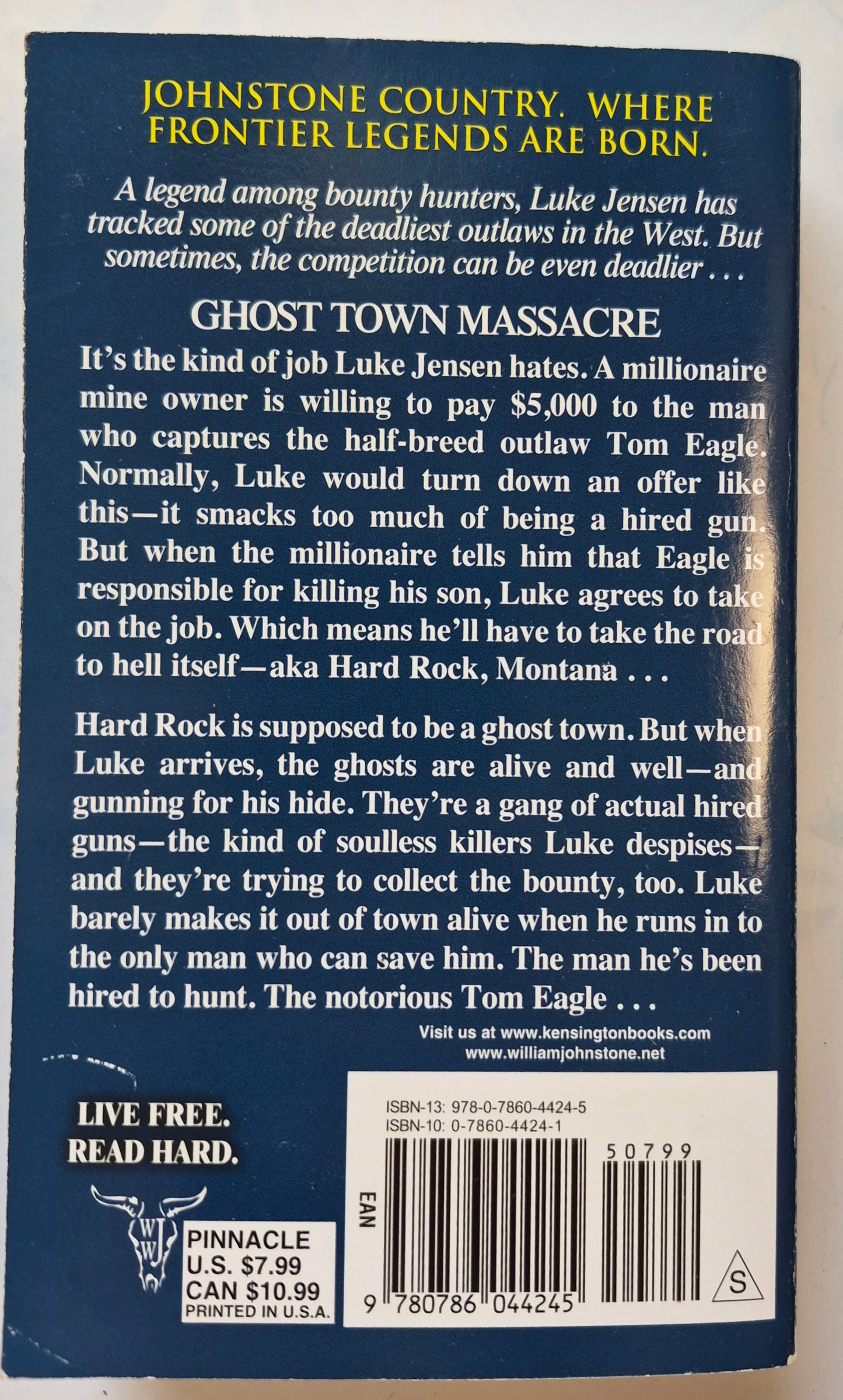 Hired Guns by William W. Johnstone - Luke Jensen #8, Very good, 2020, Pbk, 392 pgs, Pinnacle