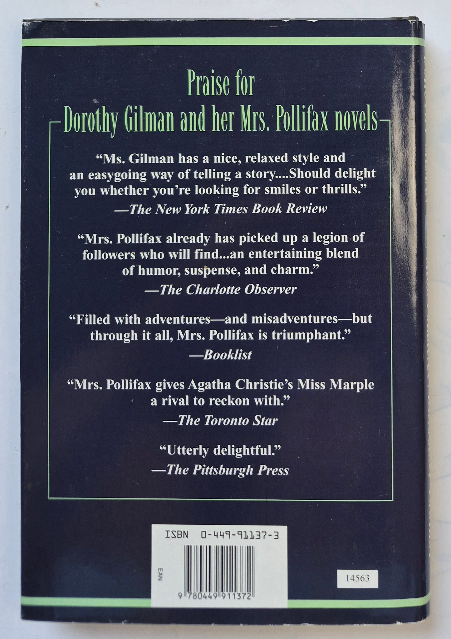 Mrs. Pollifax, Innocent Tourist by Dorothy Gilman -Very good, 1997, HC, 203 pgs, Ballantine Books