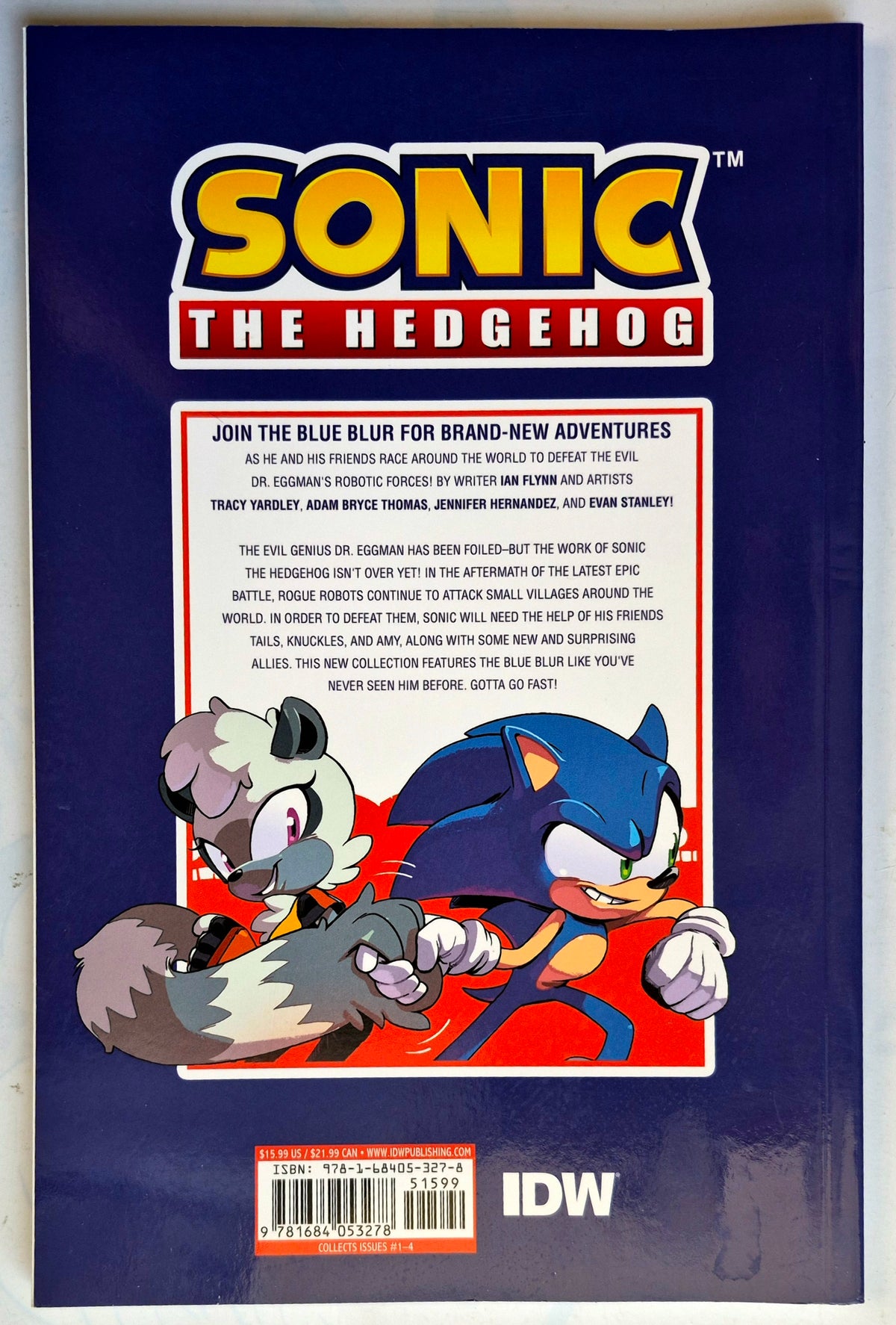 Sonic the Hedgehog Vol. 1: Fallout! by Ian Flynn; Tracy Yardley et al. (Very good, 2018, Pbk, IDW Pub.)
