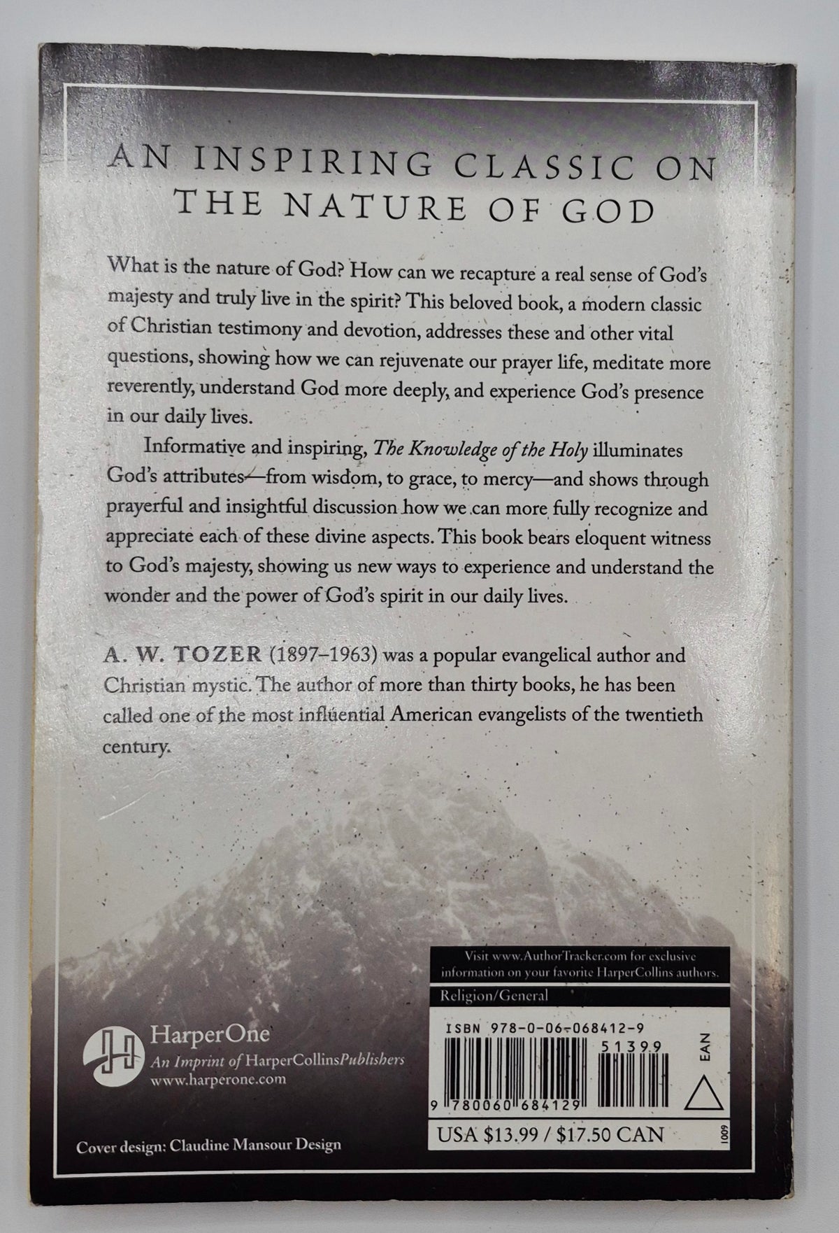 The Knowledge of the Holy by A. W. Tozer (Very Good, 1978, Pbk, 120 pgs, HarperOne)