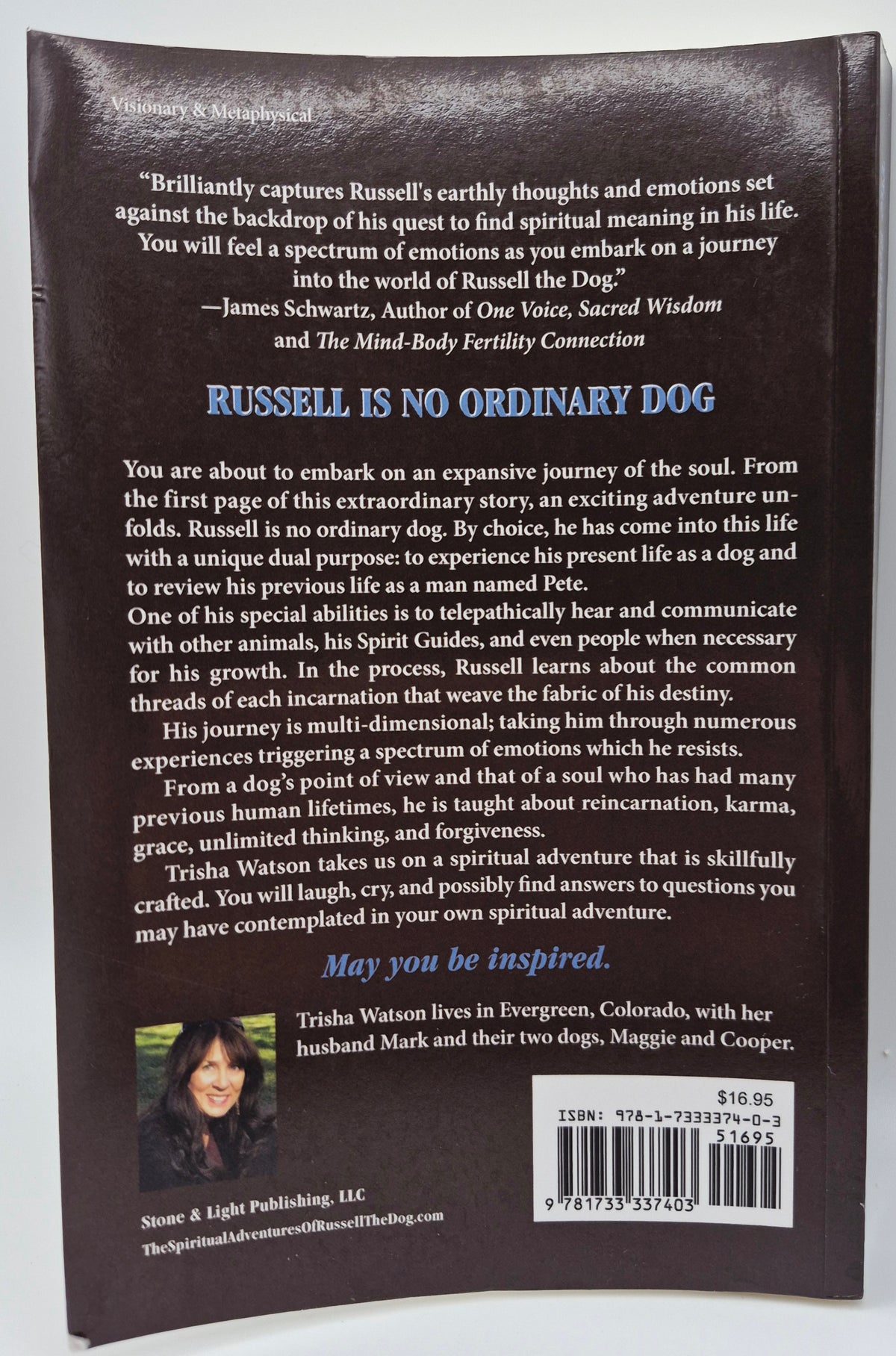 The Spiritual Adventures of Russell the Dog by Trisha Watson (Very good, 2020, Pbk, 284 pgs, Stone & Light Pub)