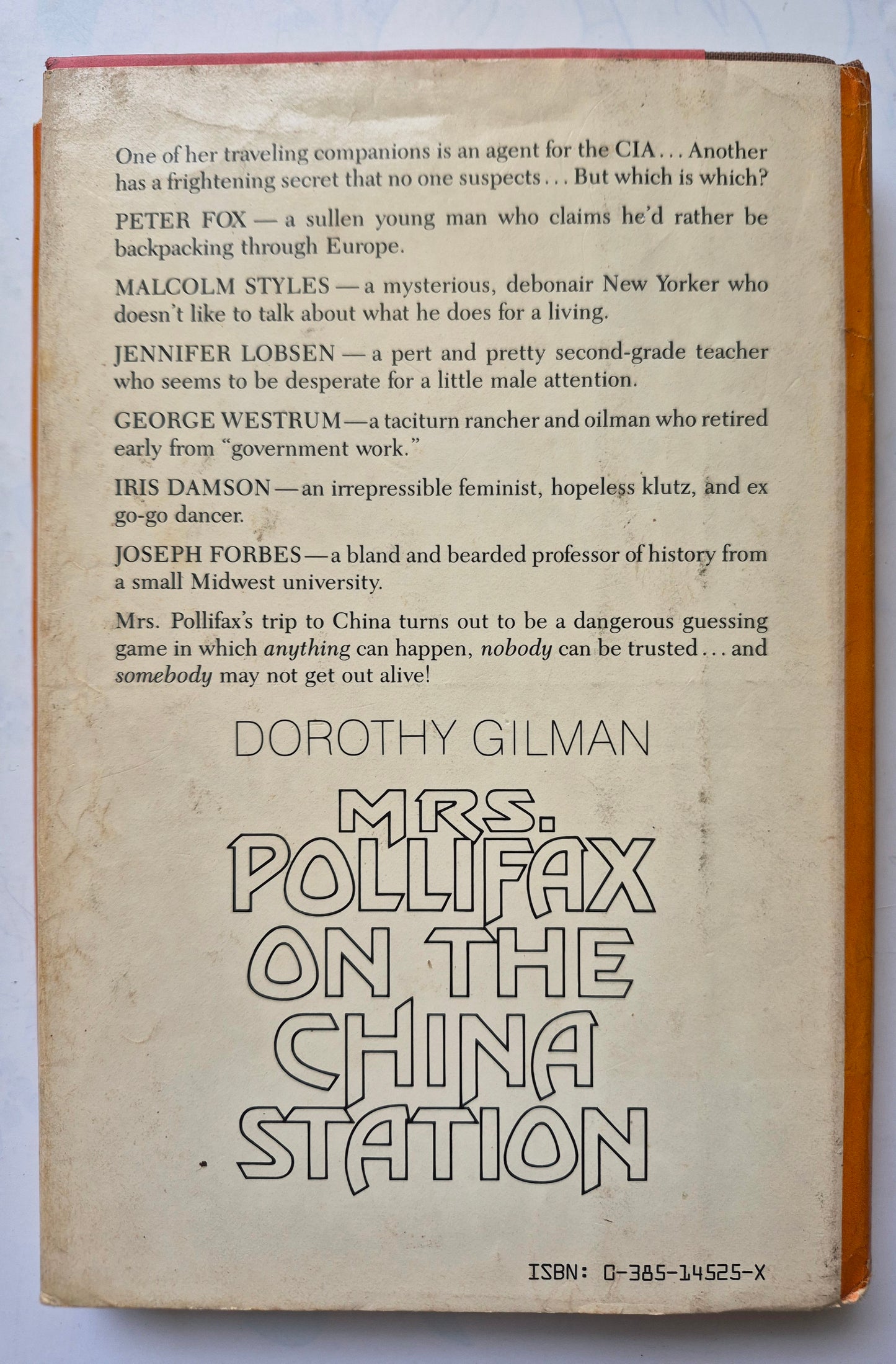 Mrs. Pollifax on the China Station #6 by Dorothy Gilman -Good, 1983, HC, 184 pgs, Doubleday & Co,