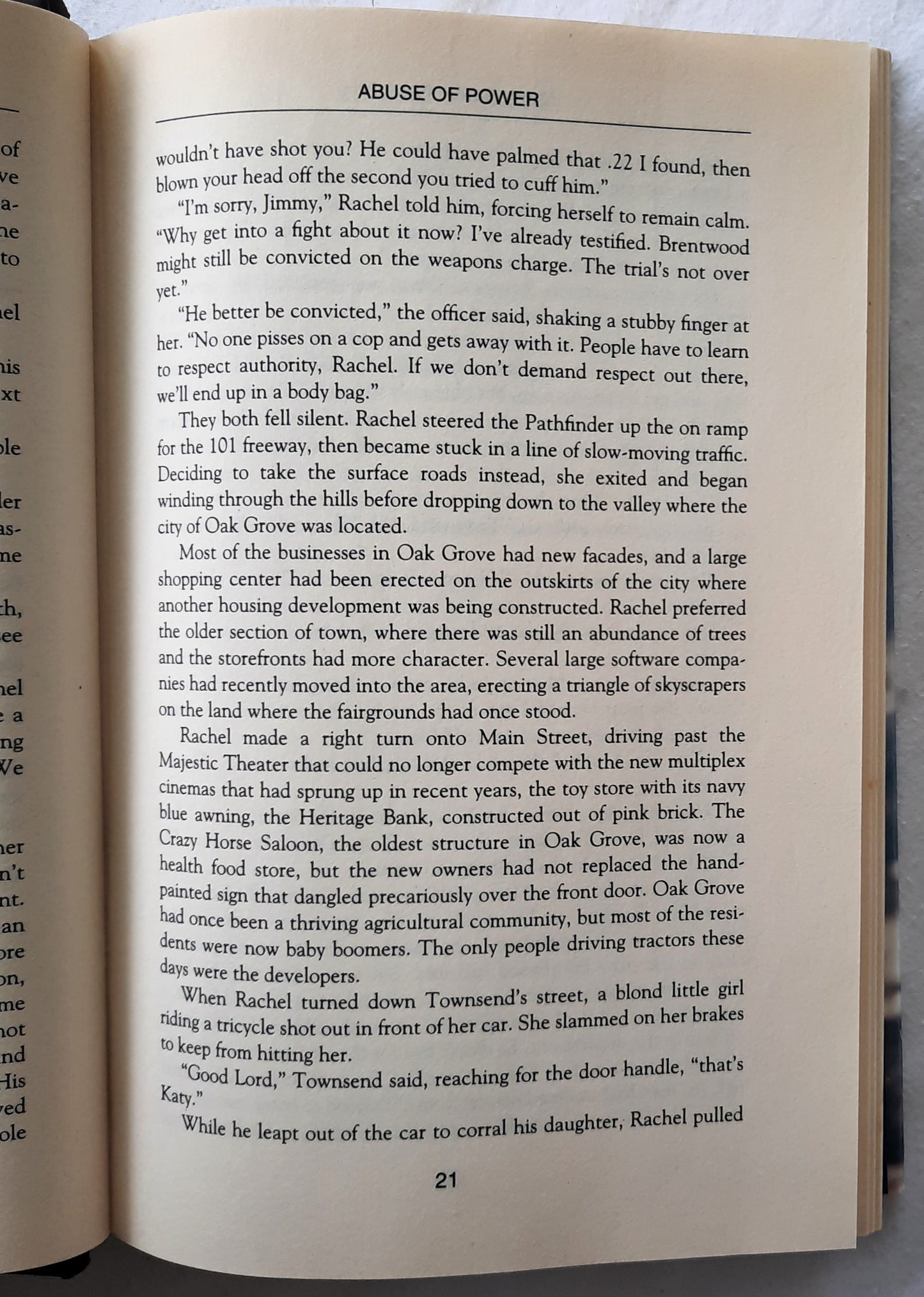 Abuse of Power by Nancy Taylor Rosenberg (Good, 1997, HC, 326 pages, Dutton)