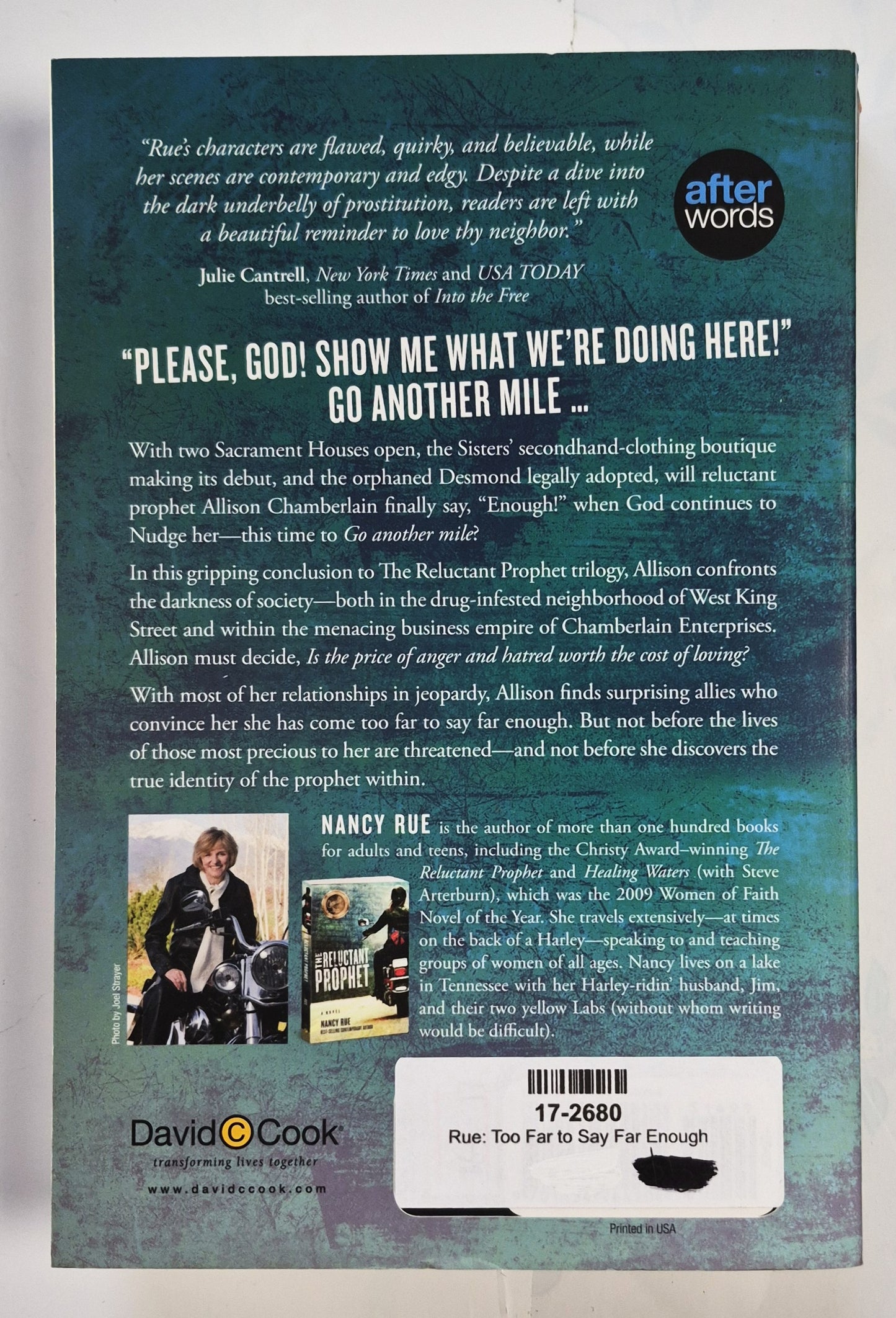 Too Far to Say Far Enough von Nancy Rue (The Reluctant Prophet, Neu, 2012, Pbk, 512 Seiten, David C Cook)
