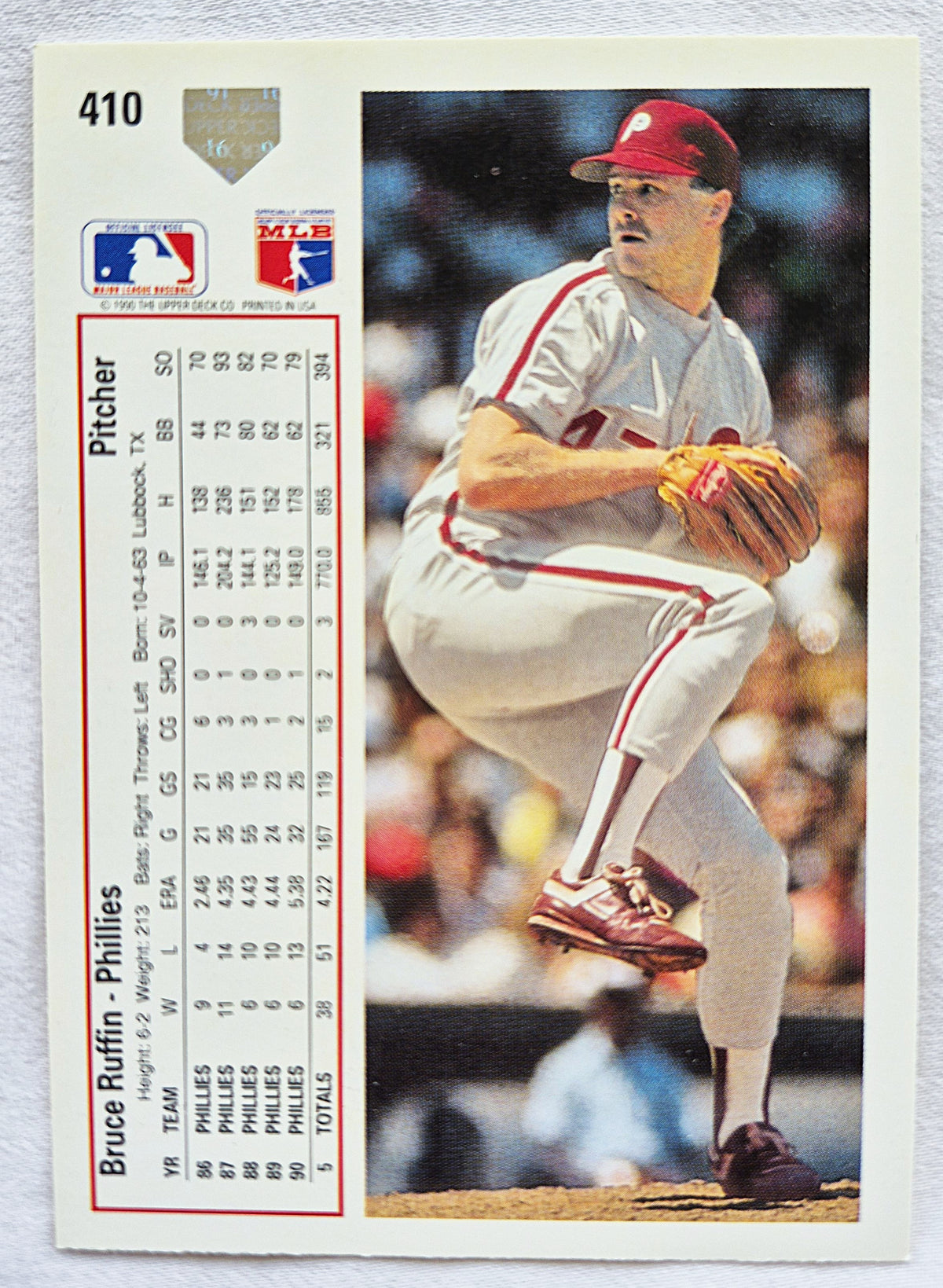 Bewertung '92 Julio Machado Milwaukee Brewers Relief Pitcher #353 Baseballkarte Nahezu Neuwertig