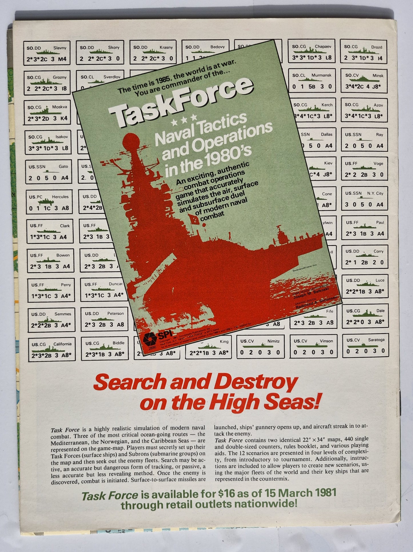 #84 Strategy & Tactics Operation Grenade The Battle for the Rhineland 23 Feb-5 Mar 1945 Jan/Feb 1981 (Good, 60 pgs, SPI)