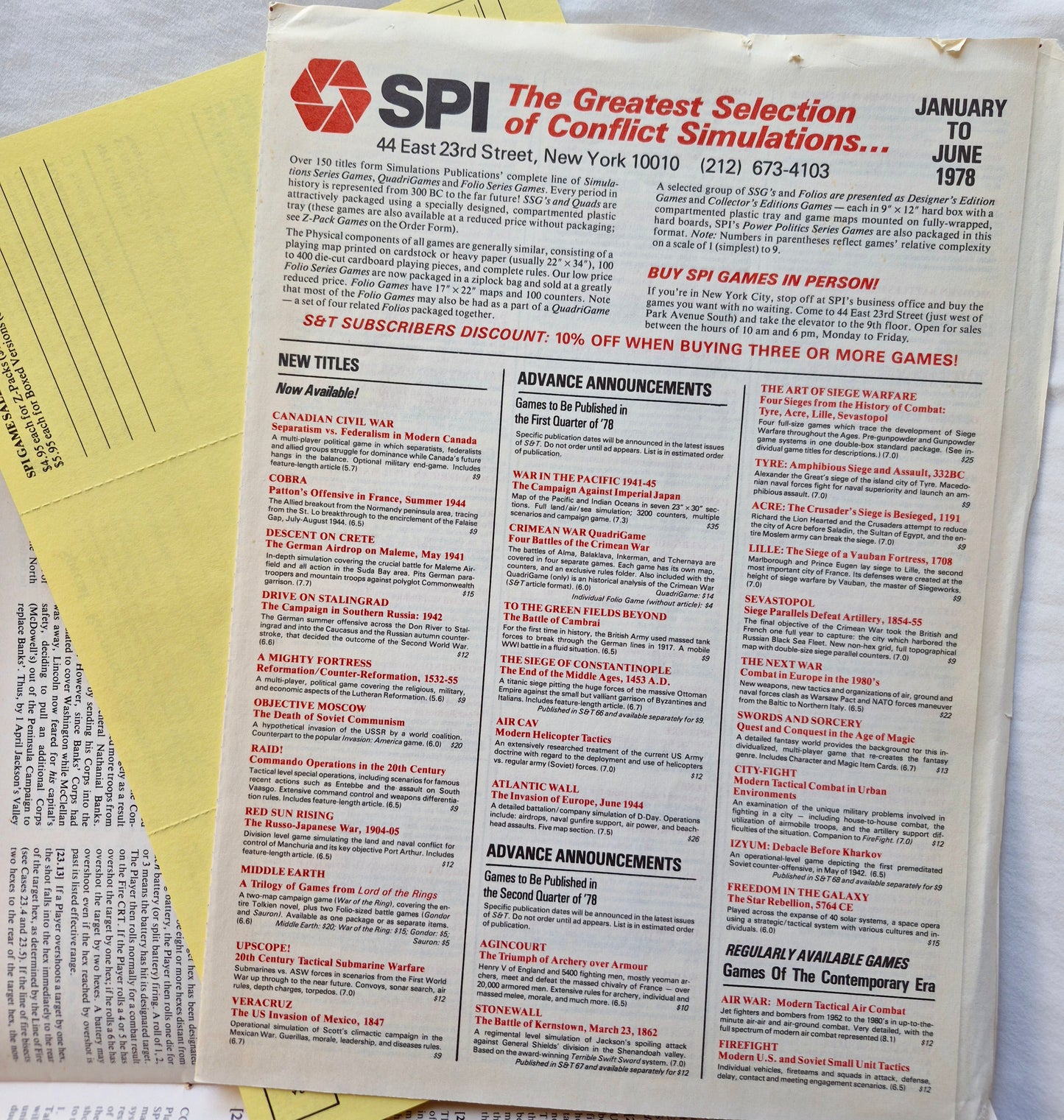 #67 Strategy & Tactics Stonewall in the Shenandoah, 1862 (März/Apr 1978, Gut, 36 Seiten, SPI)