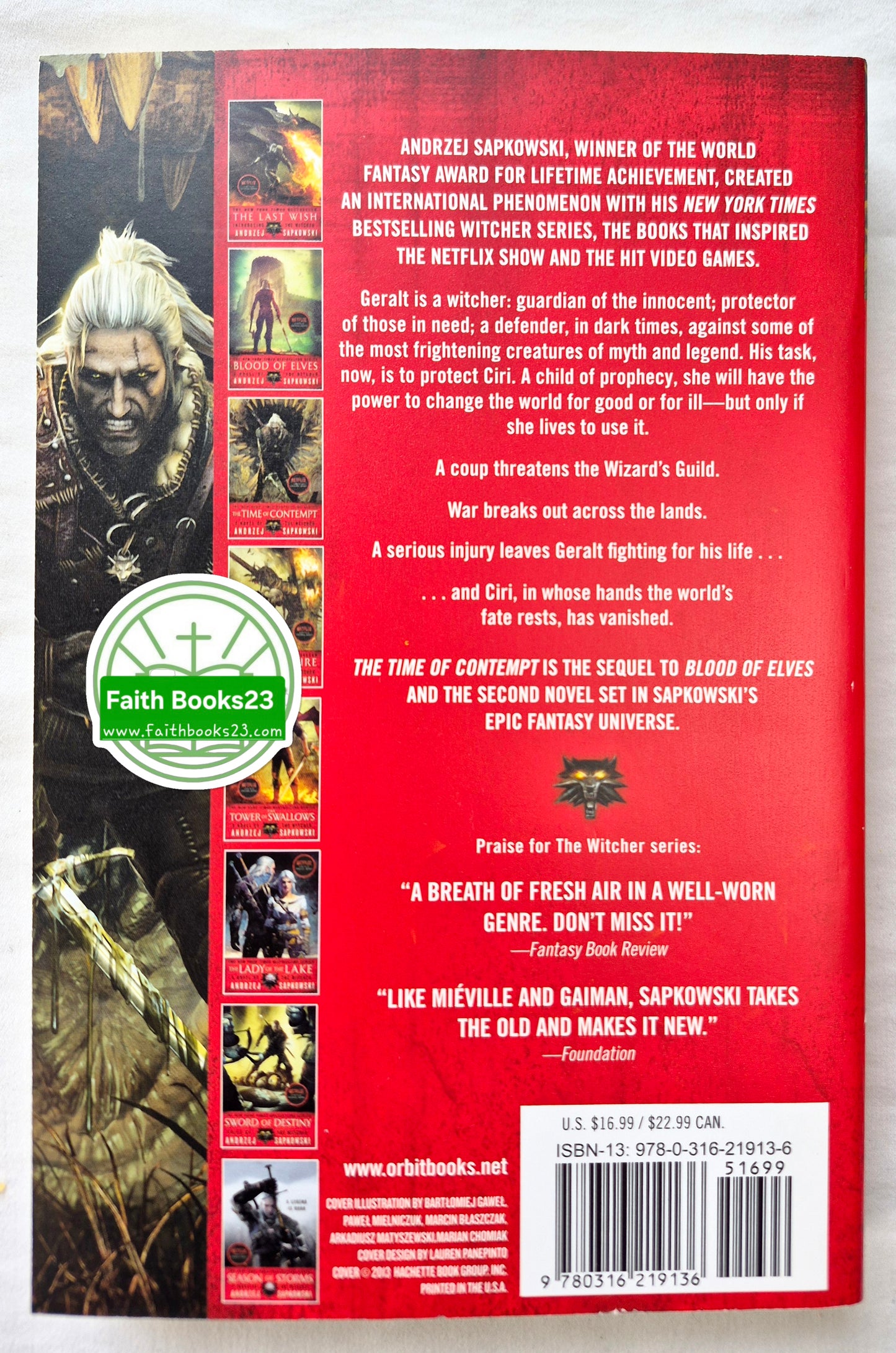 The Witcher: Die Zeit der Verachtung #2 von Andrzej Sapkowski (Sehr gut, 2013, Taschenbuch, 347 Seiten, Orbit Books)