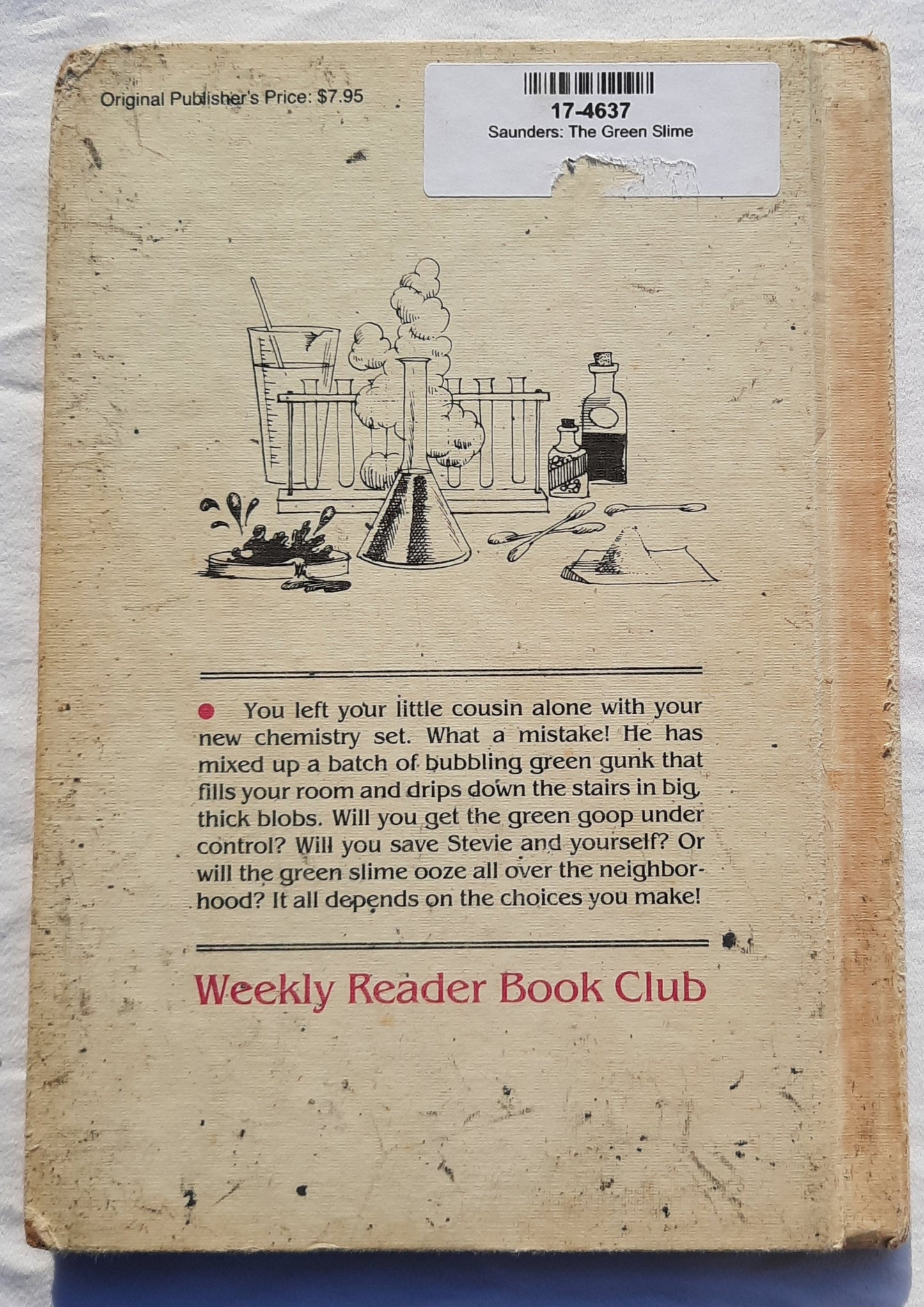 The Green Slime by Susan Saunders; Paul Granger (Choose Your Own Adventure, Good, 1982, HC, 52 pages, Weekly Readers Books)