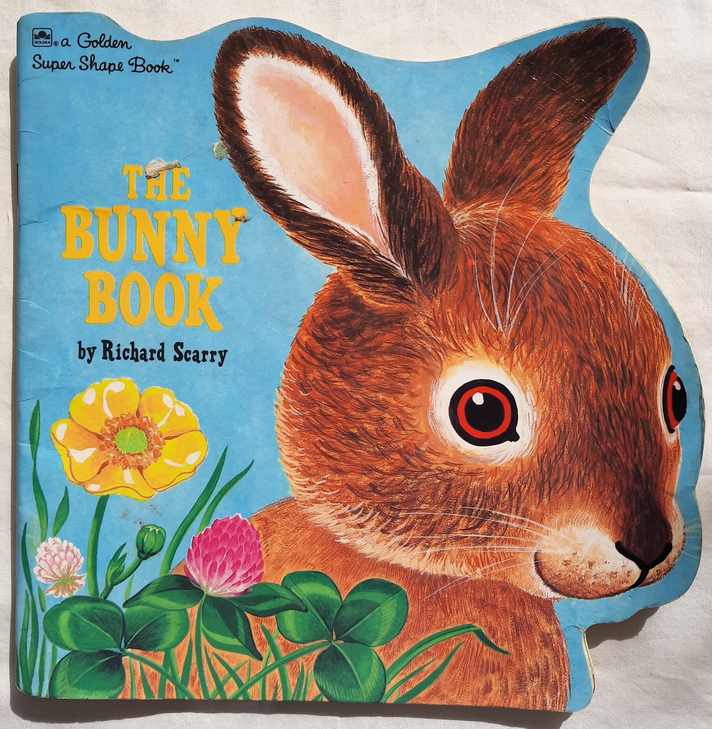 The Bunny Book by Richard Scarry (Good, 1987, Pbk, A Golden Super Shape Book)