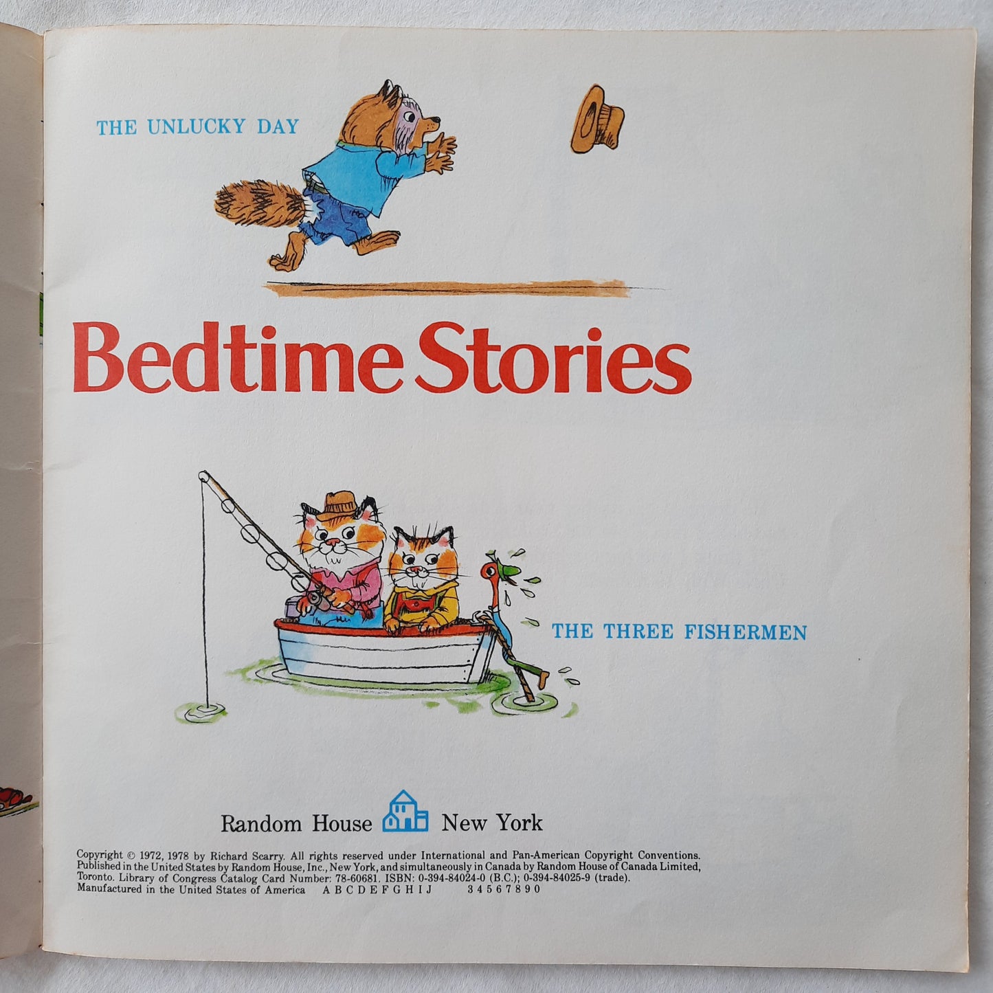 Richard Scarry's Bedtime Stories by Richard Scarry (Good, 1978, Pbk, Random House Pictureback)