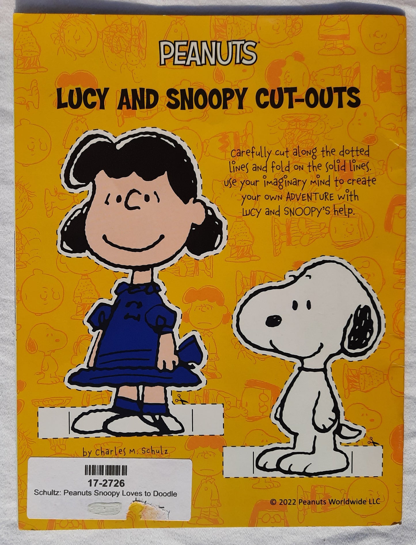 Peanuts Snoopy Loves to Doodle by Charles M. Schulz (Braum's Kid's Meal, Like new, 2022, Pbk, 17 pages, Peanuts Worldwide)