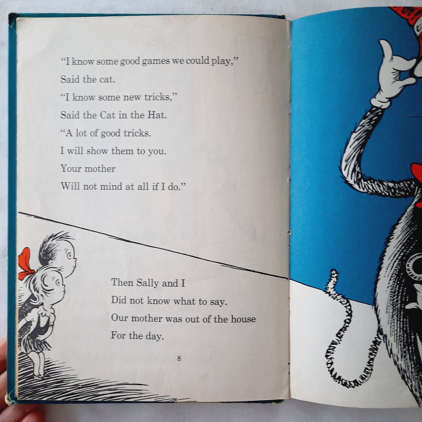 The Cat in the Hat by Dr. Seuss (Good, 1957, HC, 61 pages, Random House)