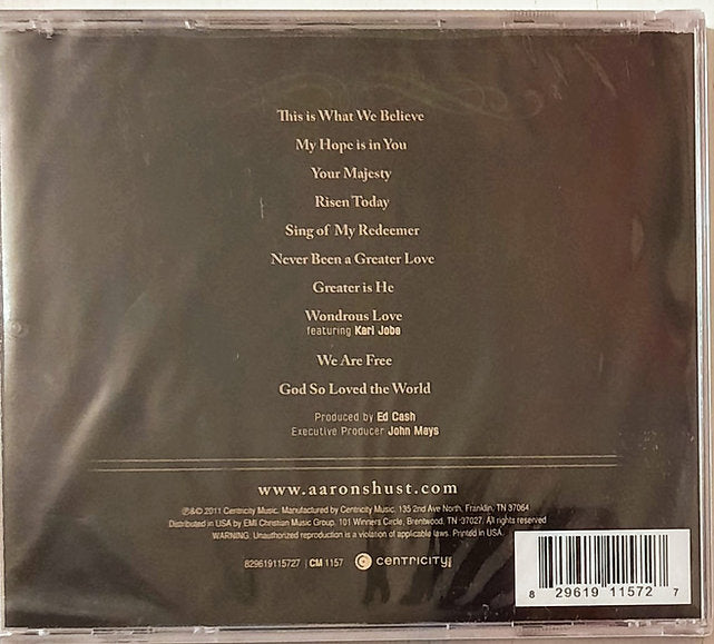 This is What We Believe by Aaron Shust (Christian Music CD, NEW, 2011, Centricity)