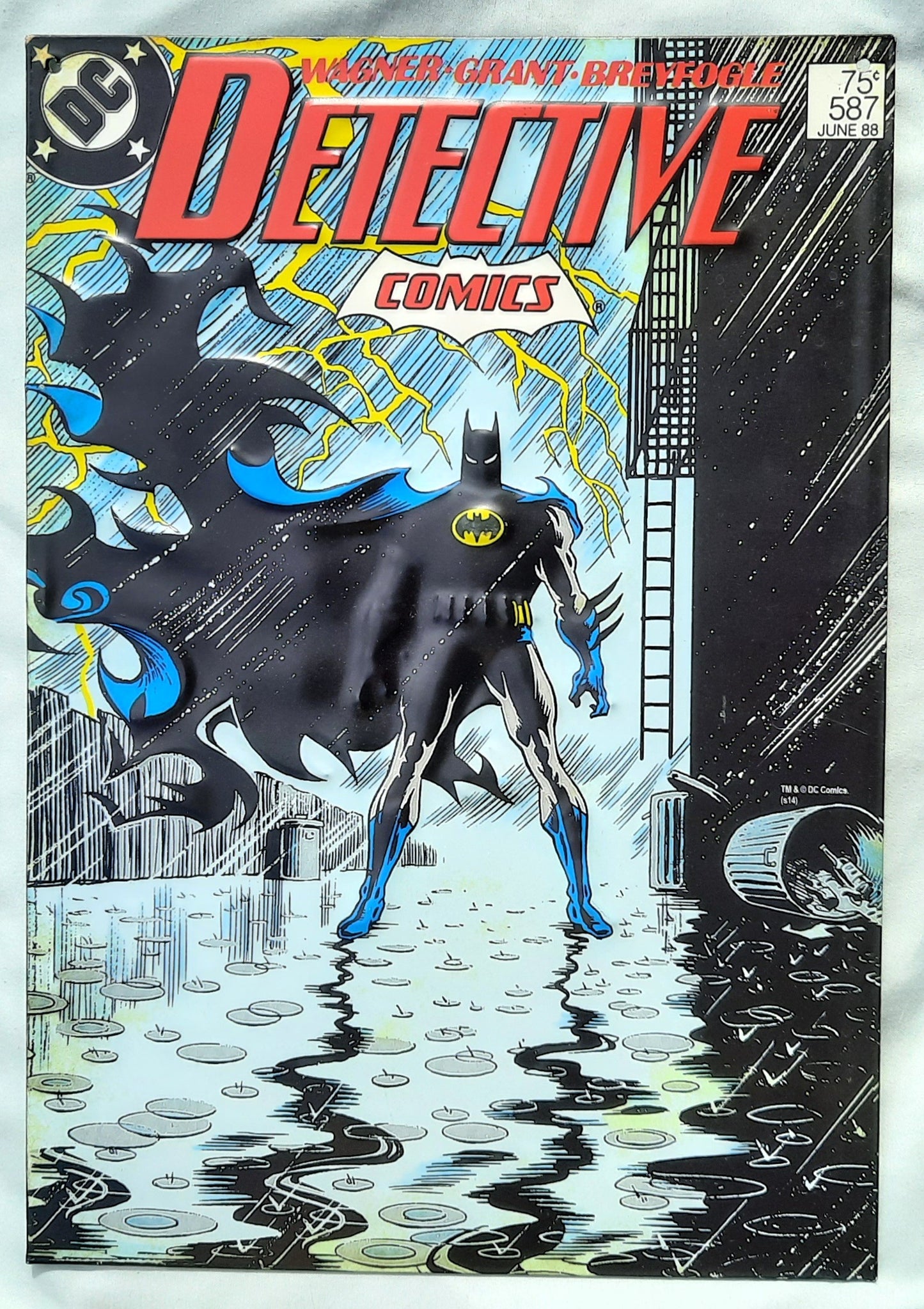 Metal Wall Decor Detective Comics Batman by Open Roads Brand (Very good, 9" x 13", Hobby Lobby)