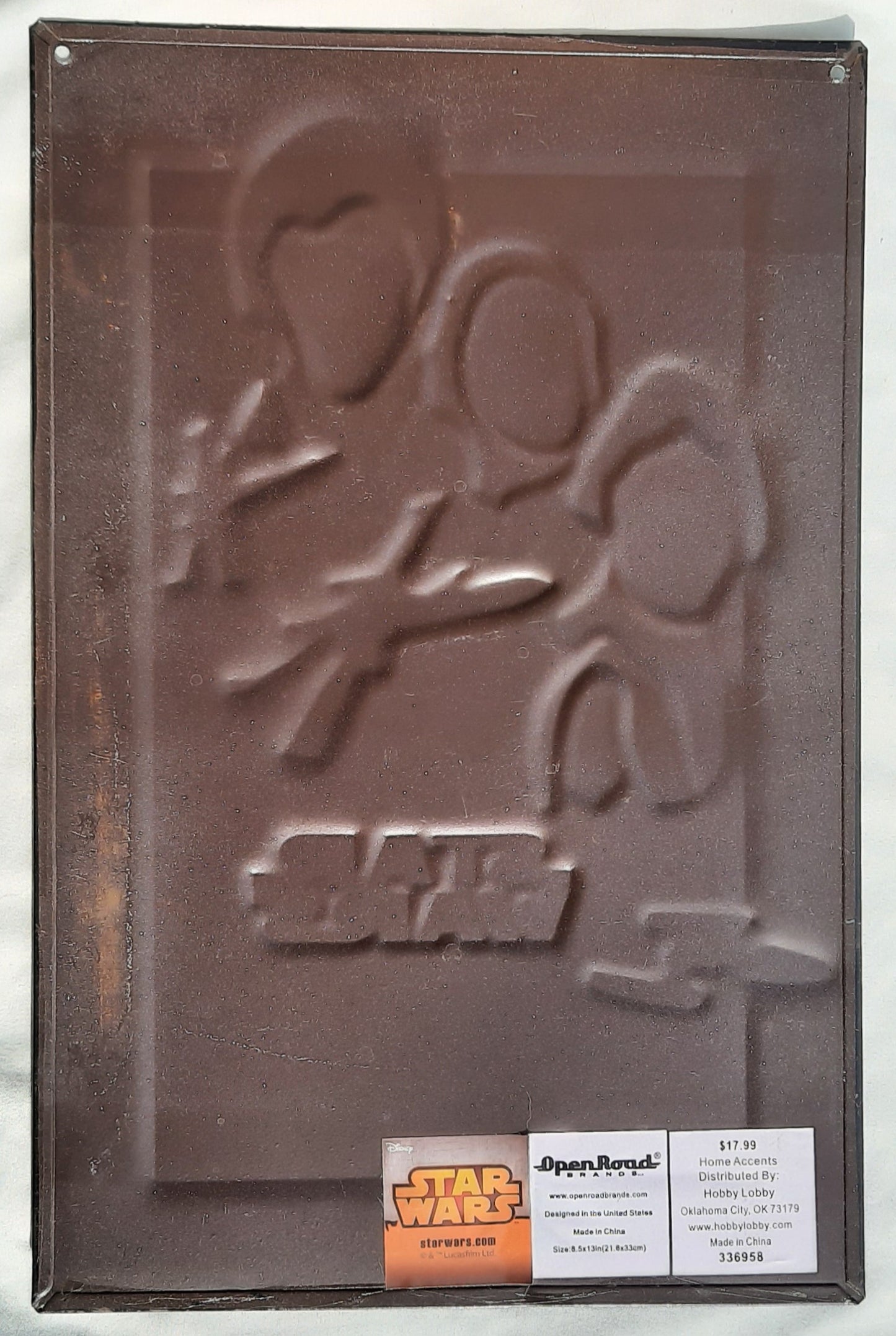 Metal Wall Decor Star Wars by Open Roads Brand (Very good, 8.5" x 13", Hobby Lobby)