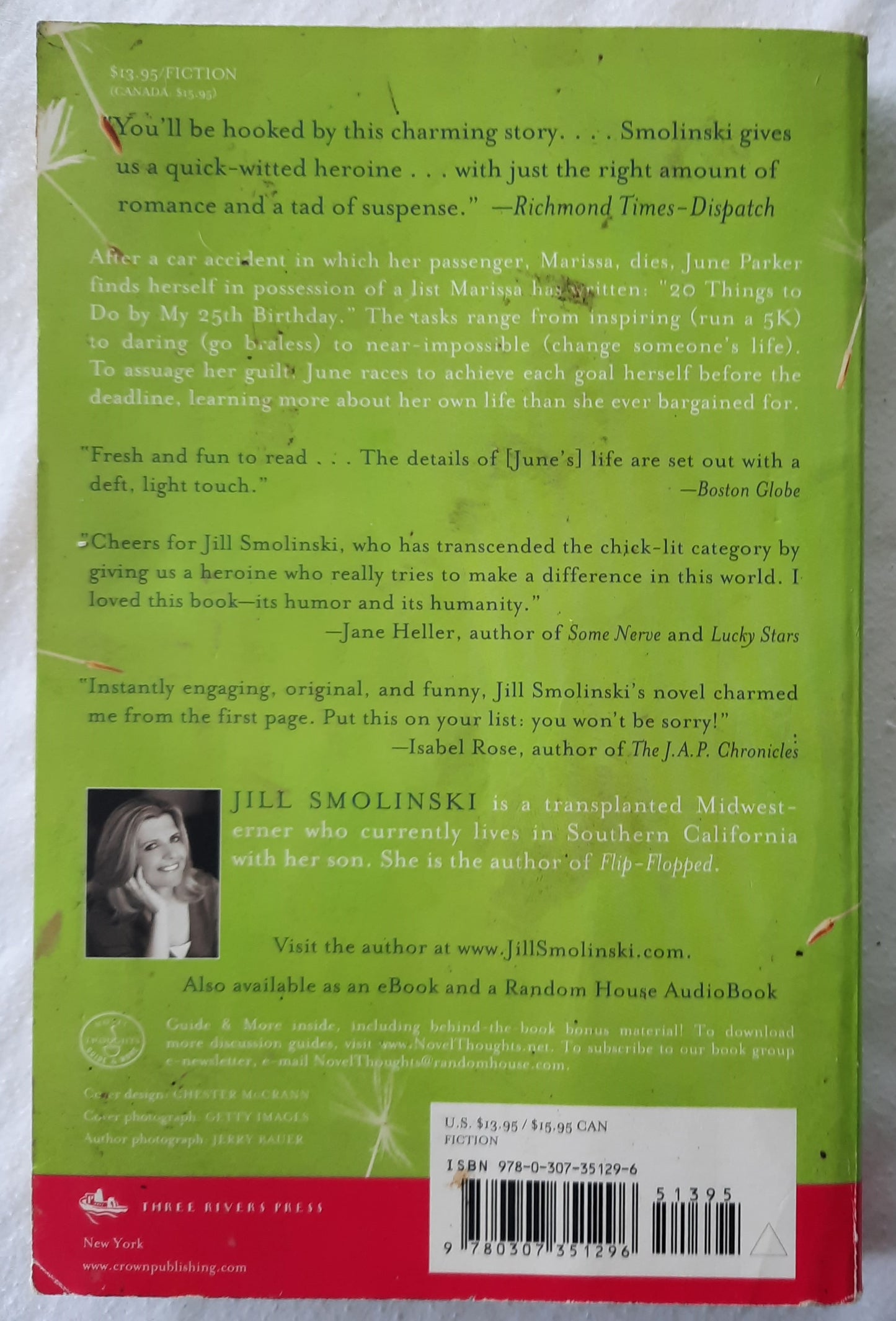 The Next Thing on My List by Jill Smolinski (Good, 2007, Pbk, 295 pages, Three Rivers Press)