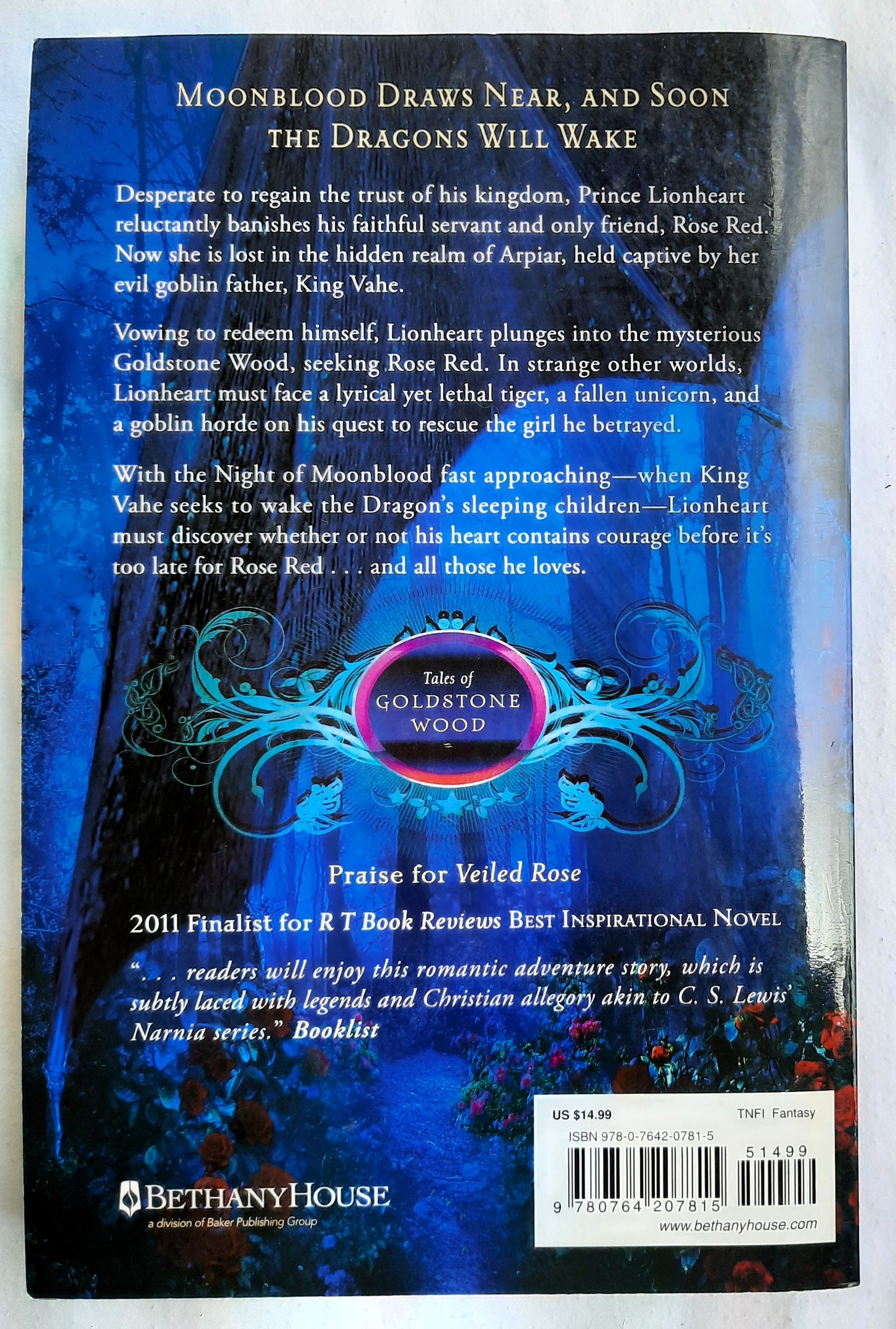 Moonblood by Anne Elisabeth Stengl (Tales of Goldstone Wood #3, Very good, 2012, Pbk, 373 pages, Bethany House)