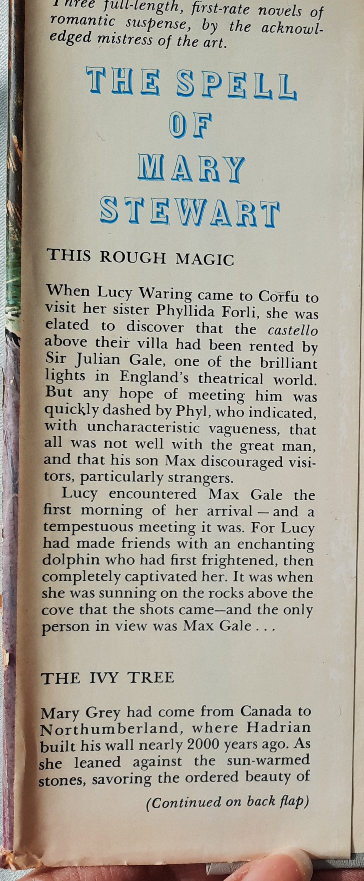 The Spell of Mary Stewart by Mary Stewart (This Rough Magic/The Ivy Tree/Wildfire at Midnight, Very Good, 1968, HC, 701 pages, Nelson Doubleday)