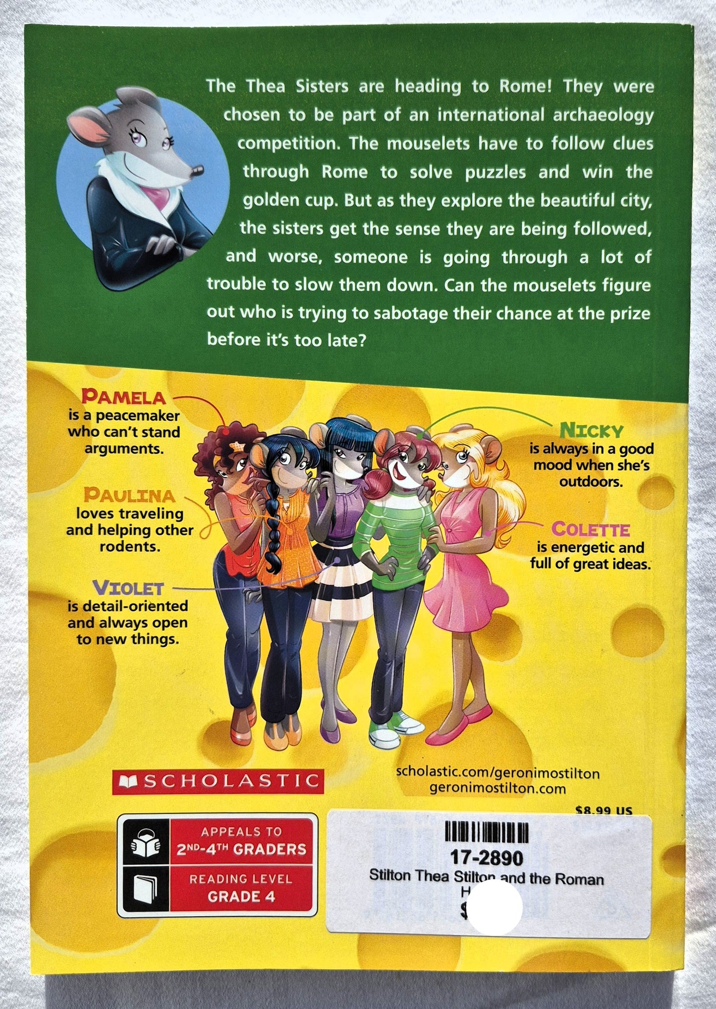 Thea Stilton and the Roman Holiday by Thea Stilton (New, 2021, Pbk, 170 pages, Scholastic)