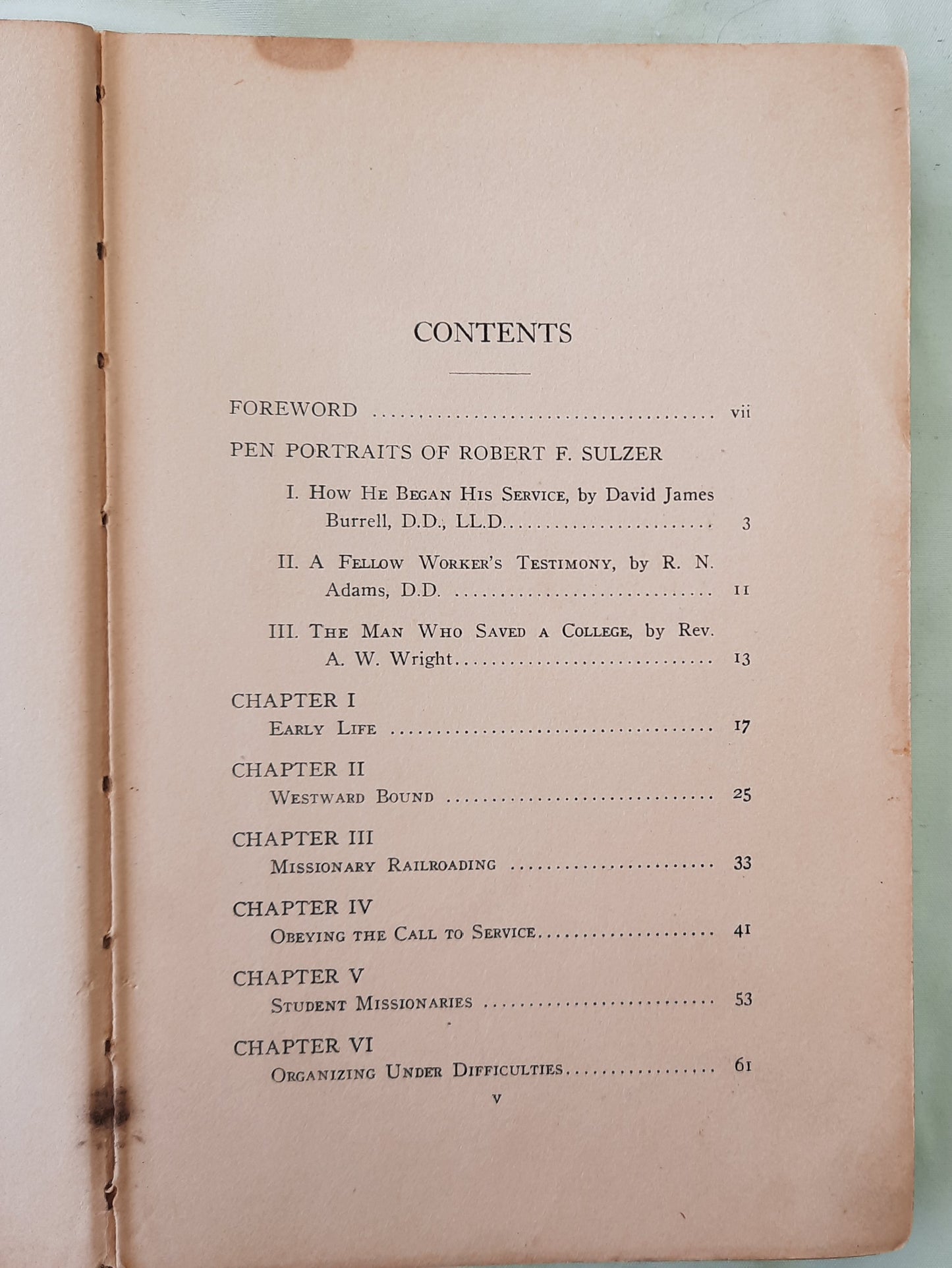 Planting the Outposts by Robert Frederick Sulzer (Acceptable, 1913, HC, 119 pages, The Presbyterian Board of Publication and Sabbath School Work)