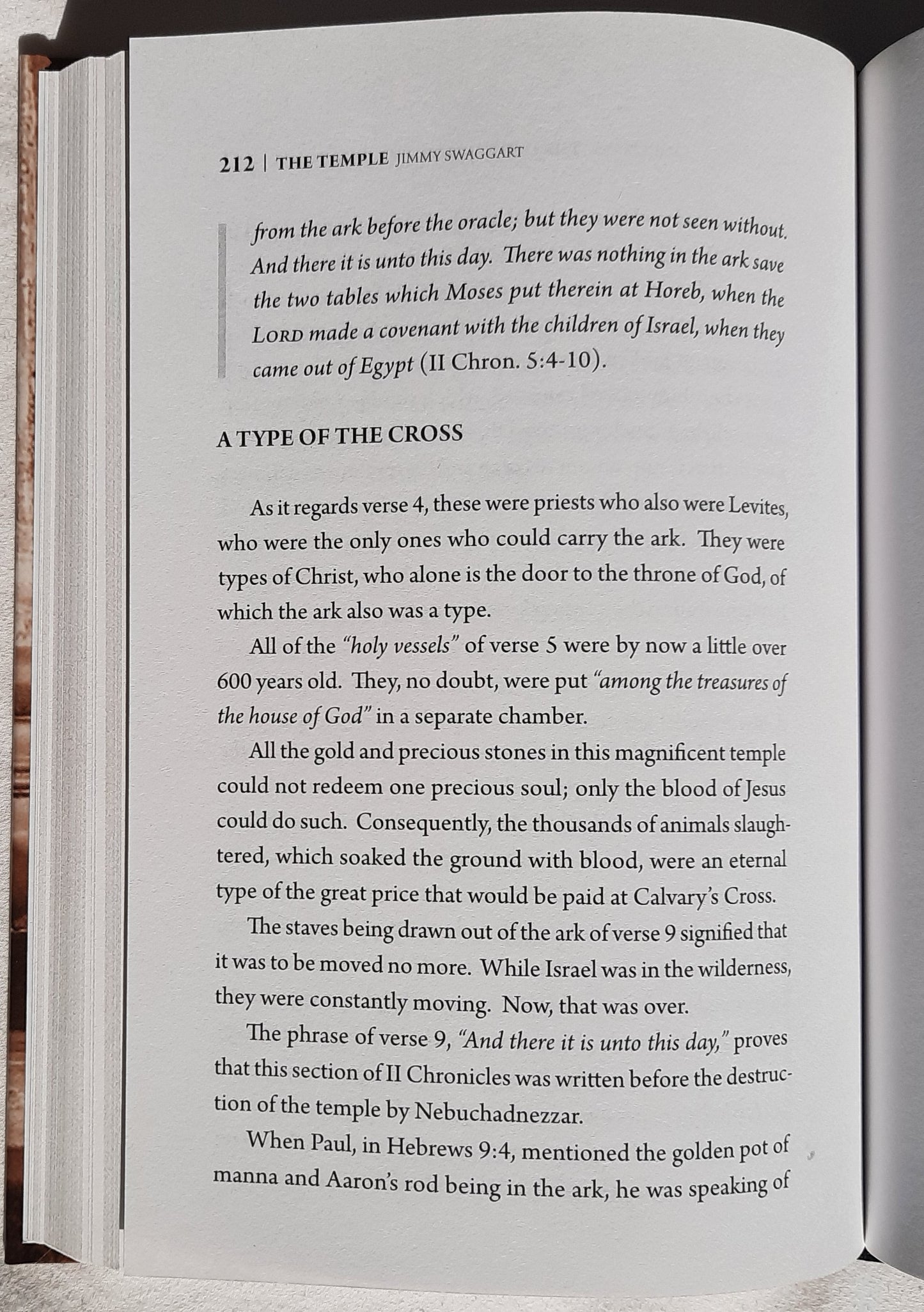 The Temple by Jimmy Swaggart (Like new, 2017, HC, 288 pages, Jimmy Swaggart Ministries)