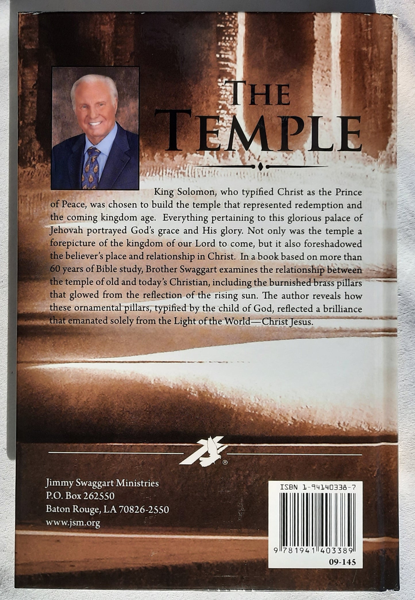 The Temple by Jimmy Swaggart (Like new, 2017, HC, 288 pages, Jimmy Swaggart Ministries)