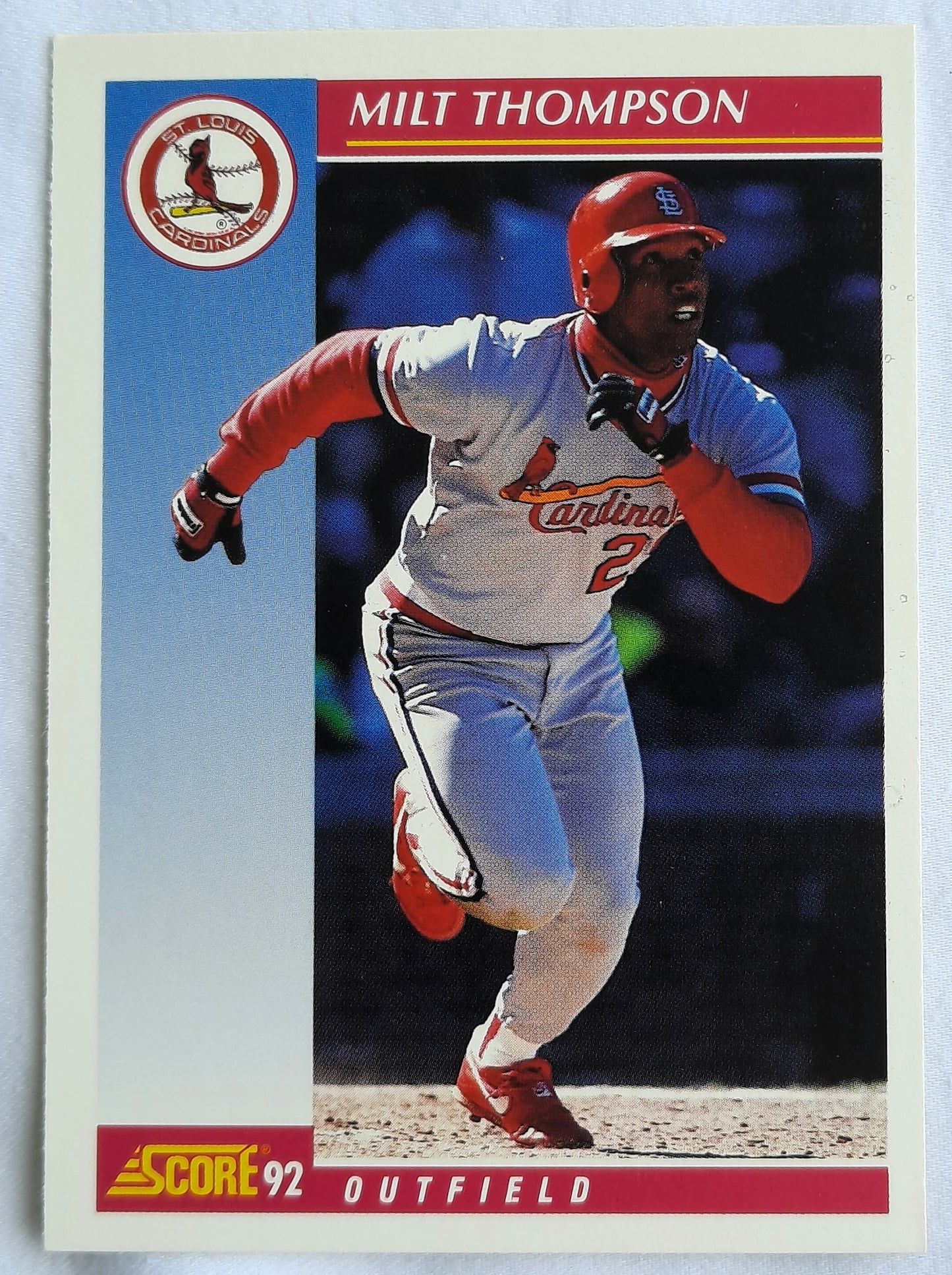 Score '92 Milt Thompson St. Louis Cardinals Outfield #114 Baseball Card Near Mint