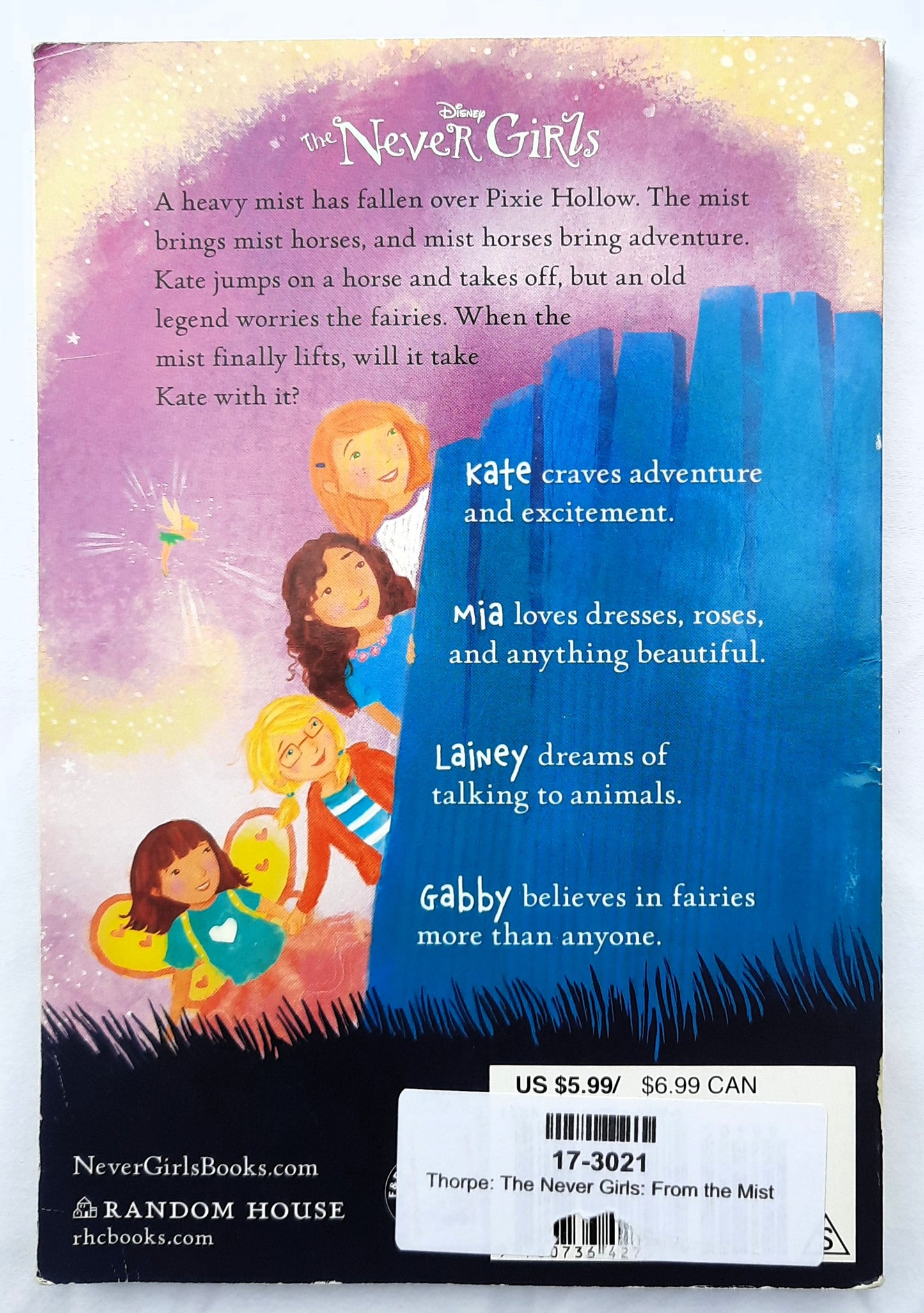 The Never Girls: From the Mist by Kiki Thorpe; Jana Christy (Good, 2013, Pbk, 118 pages, Random House)