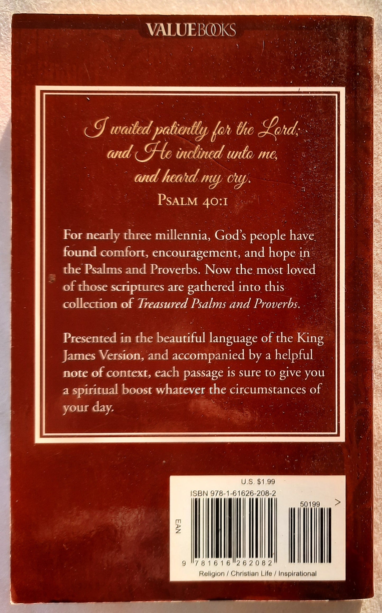 Treasured Psalms & Proverbs by Barbour Books (Very good, 2011, Pbk, 159 pages)