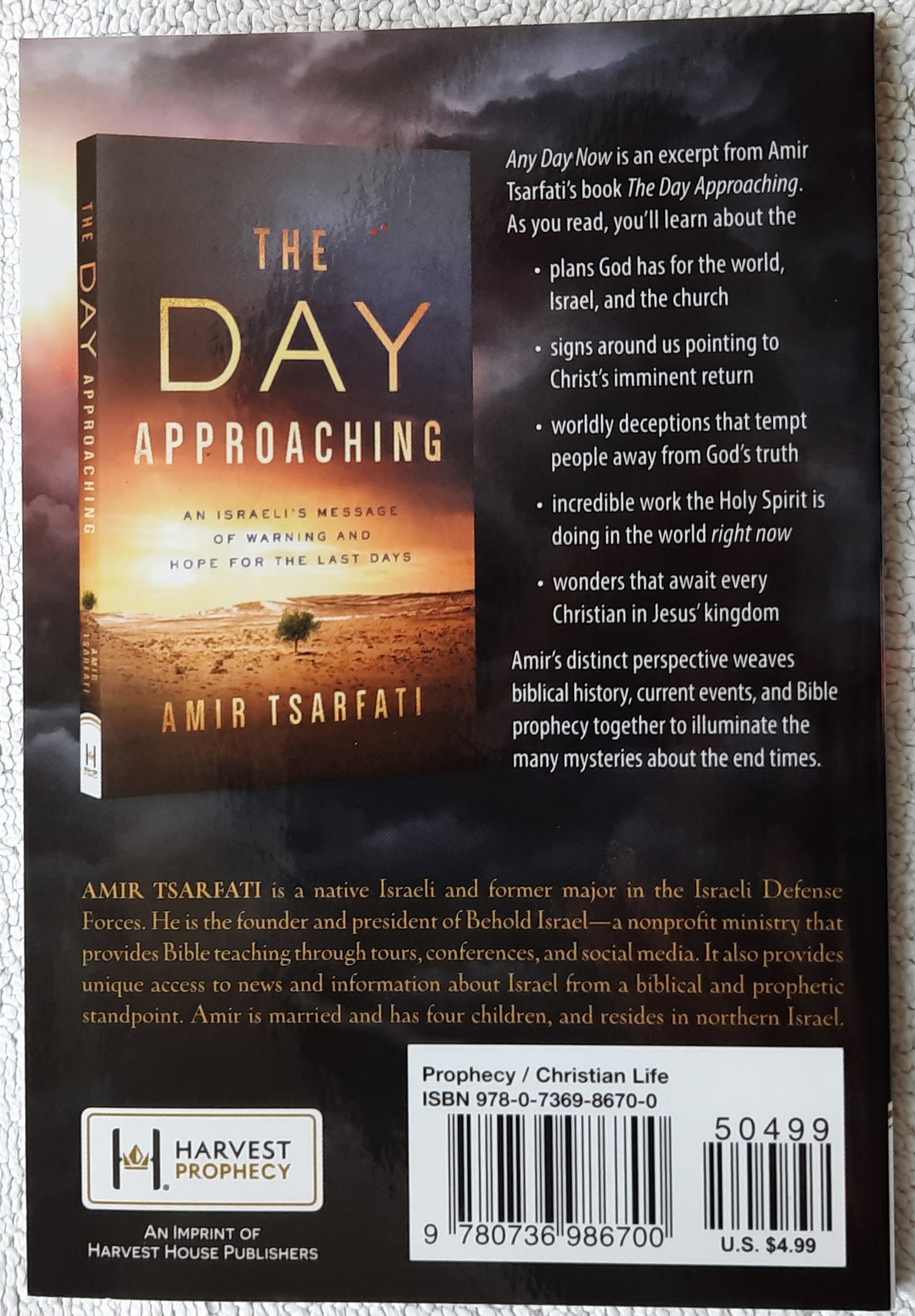 Jesus Is Coming Any Day Now by Amir Tsarfati (New, 2020, Pbk, 62 pages, Harvest Prophecy)