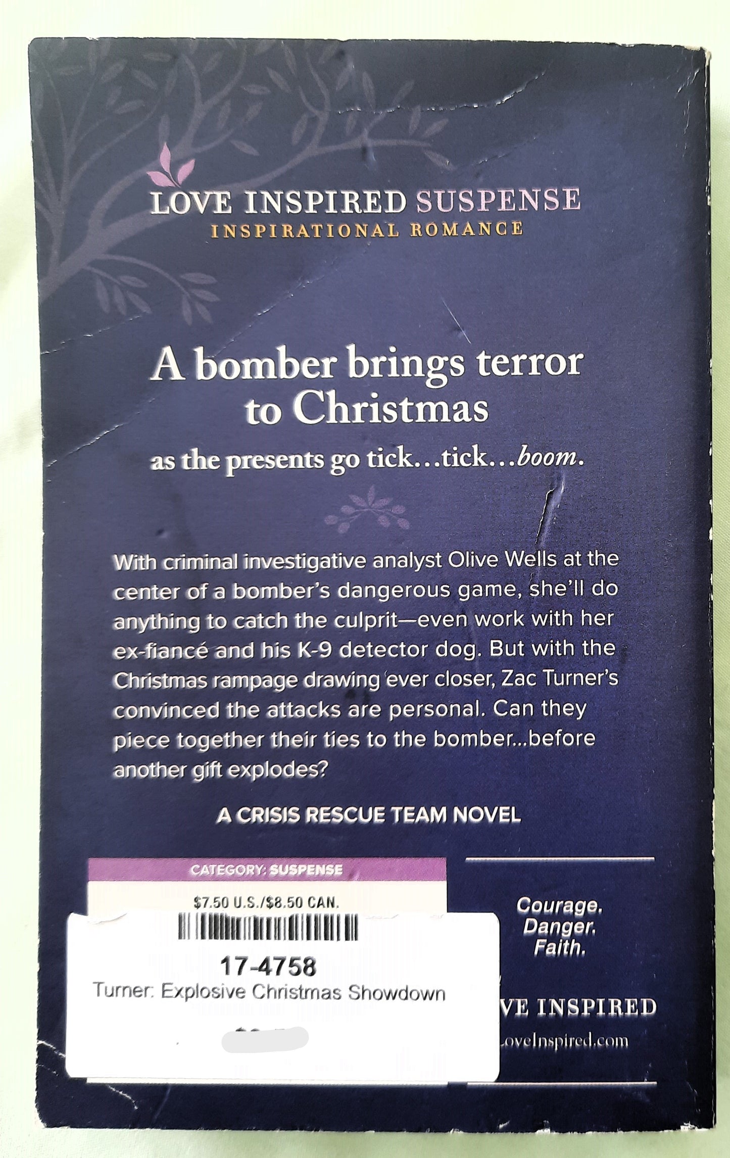 Explosive Christmas Showdown #2 by Darlene L. Turner (Love Inspired Suspense, Acceptable, 2022, Pbk, 283 pages, Harlequin)
