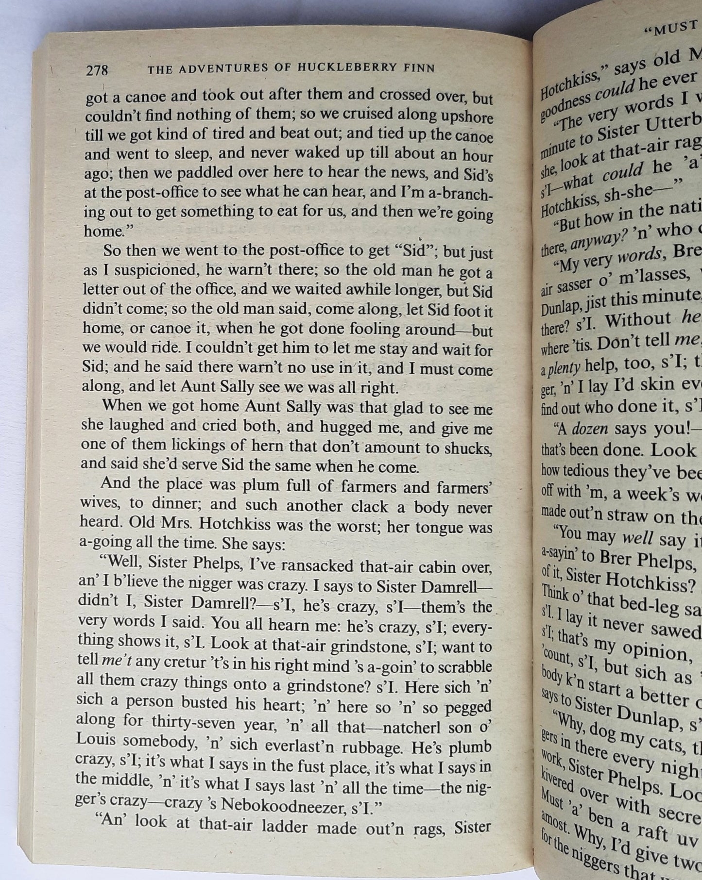 The Adventures of Huckleberry Finn by Mark Twain (Very good, 2003, Pbk, 305 pages, Bantam Dell)