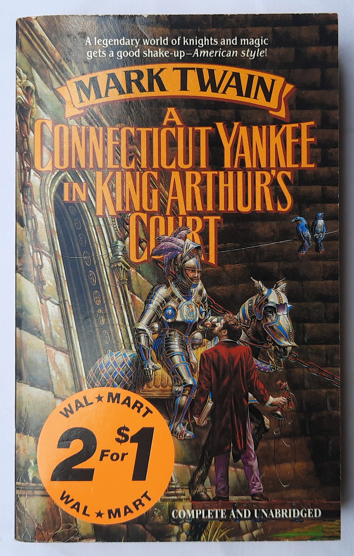 A Connecticut Yankee in King Arthur's Court by Mark Twain (Good, 1988, Pbk, 334 pages, Doherty Associates)