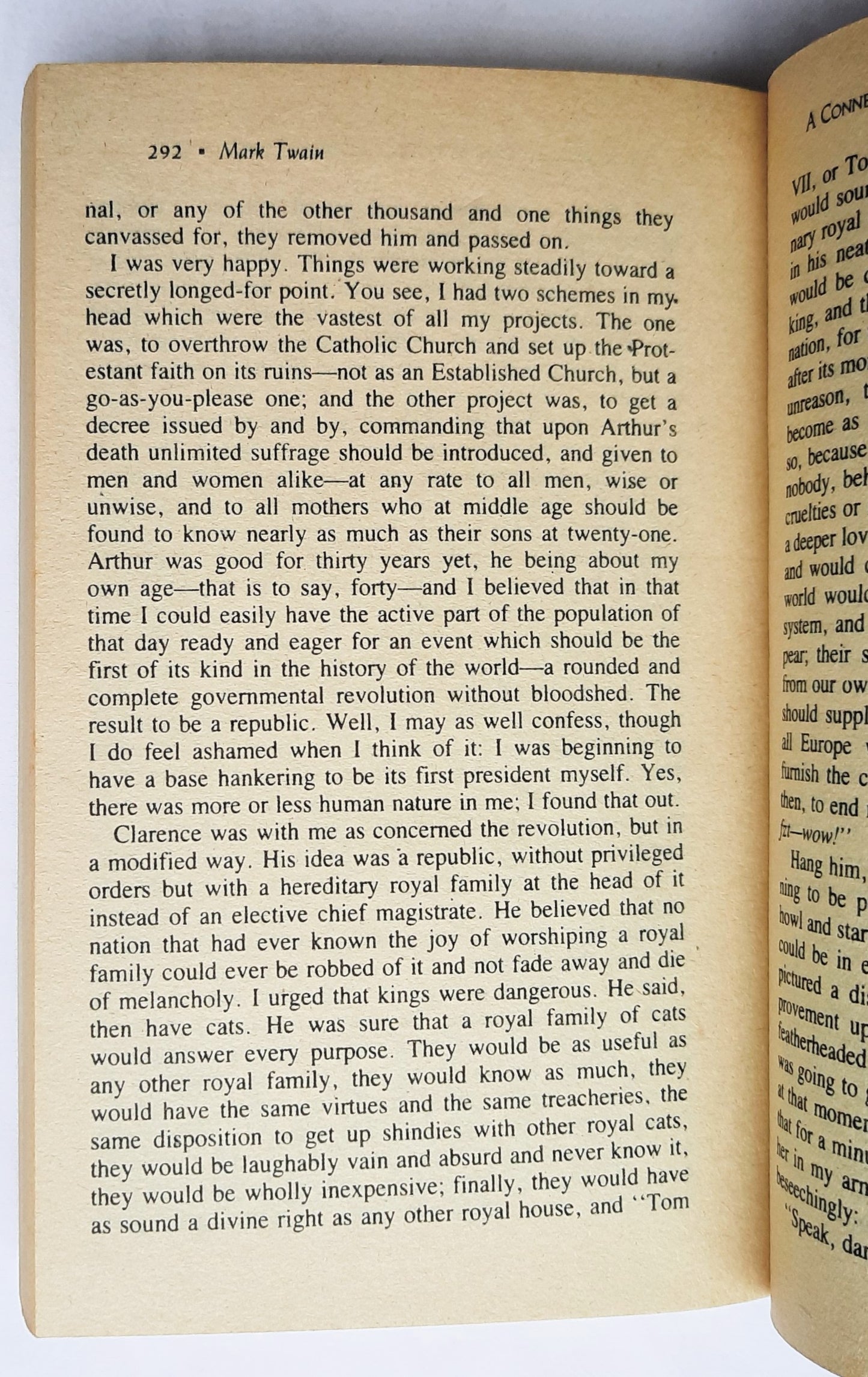 A Connecticut Yankee in King Arthur's Court by Mark Twain (Good, 1988, Pbk, 334 pages, Doherty Associates)