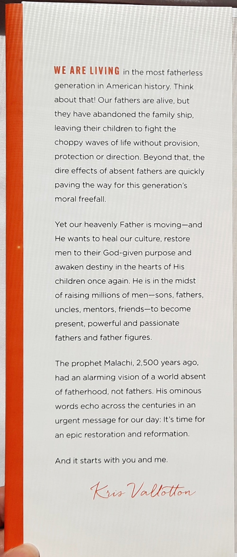 Uprising: The Epic Battle for the Most Fatherless Generation in History by Kris Vallotton (New, 2022, HC, 219 pages, Chosen), Tyndale) (Copy)
