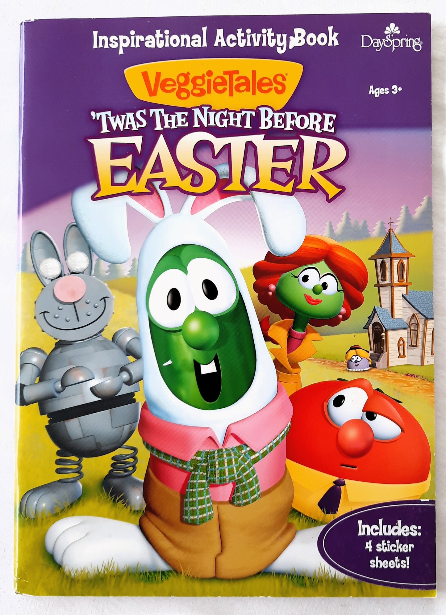 VeggieTales 'Twas the Night Before Easter Inspirational Activity Book NEW, 2014, Pbk, Dayspring)