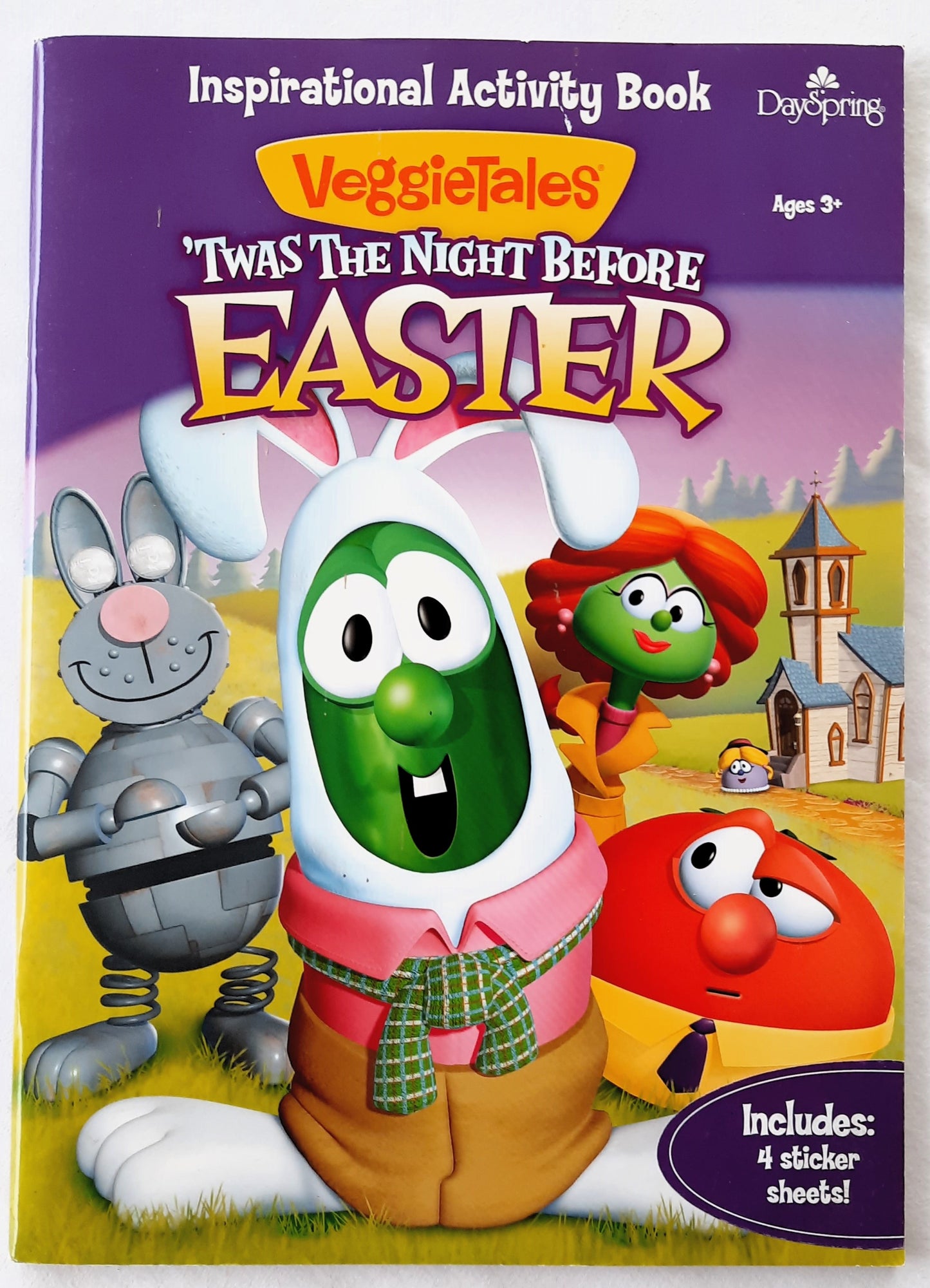 VeggieTales 'Twas the Night Before Easter Inspirational Activity Book NEW, 2014, Pbk, Dayspring)