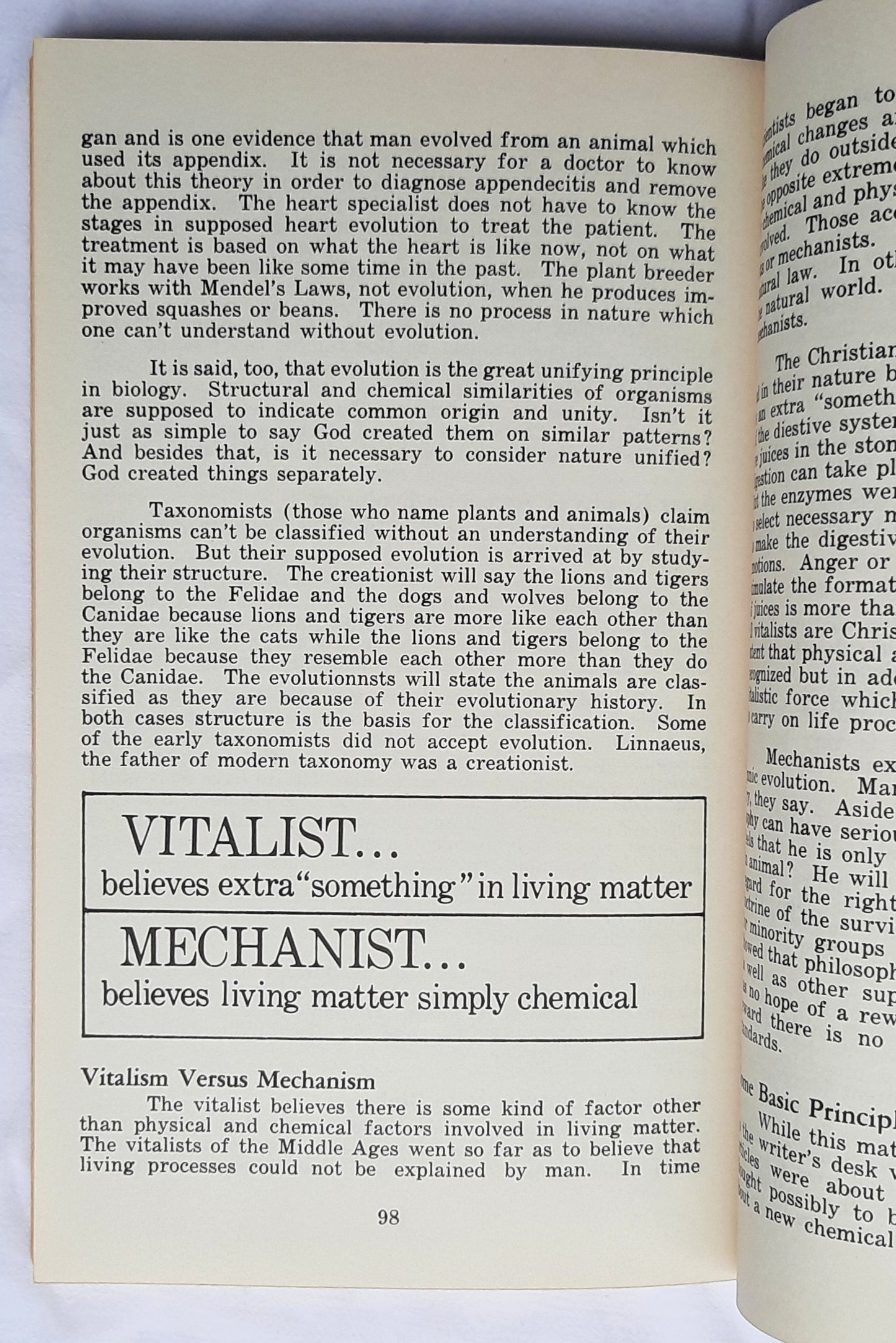 In the Beginning: A Study of Creation Versus Evolution for Young People by Rita Rhodes Ward (Good, 1965, Pbk, 112 pages, Sentinel Publications)